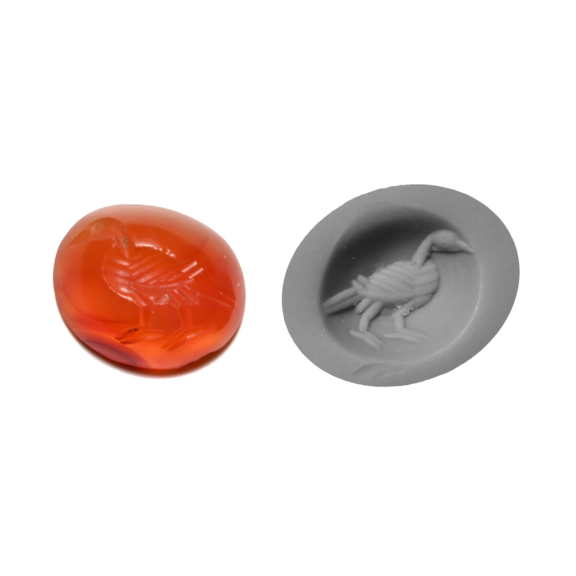 Sassanian Carnelian Eagle Gemstone