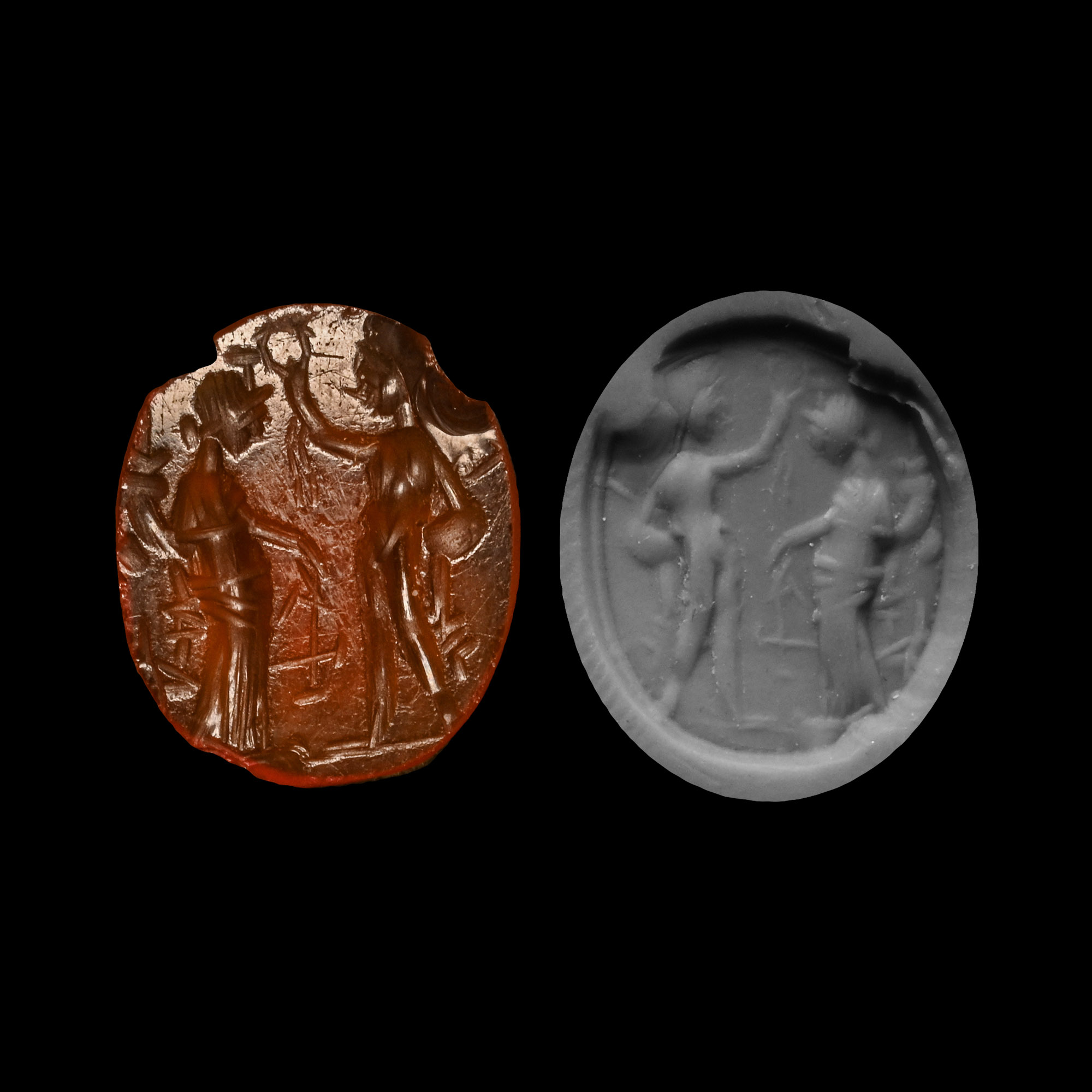 Roman Carnelian Figural Gemstone