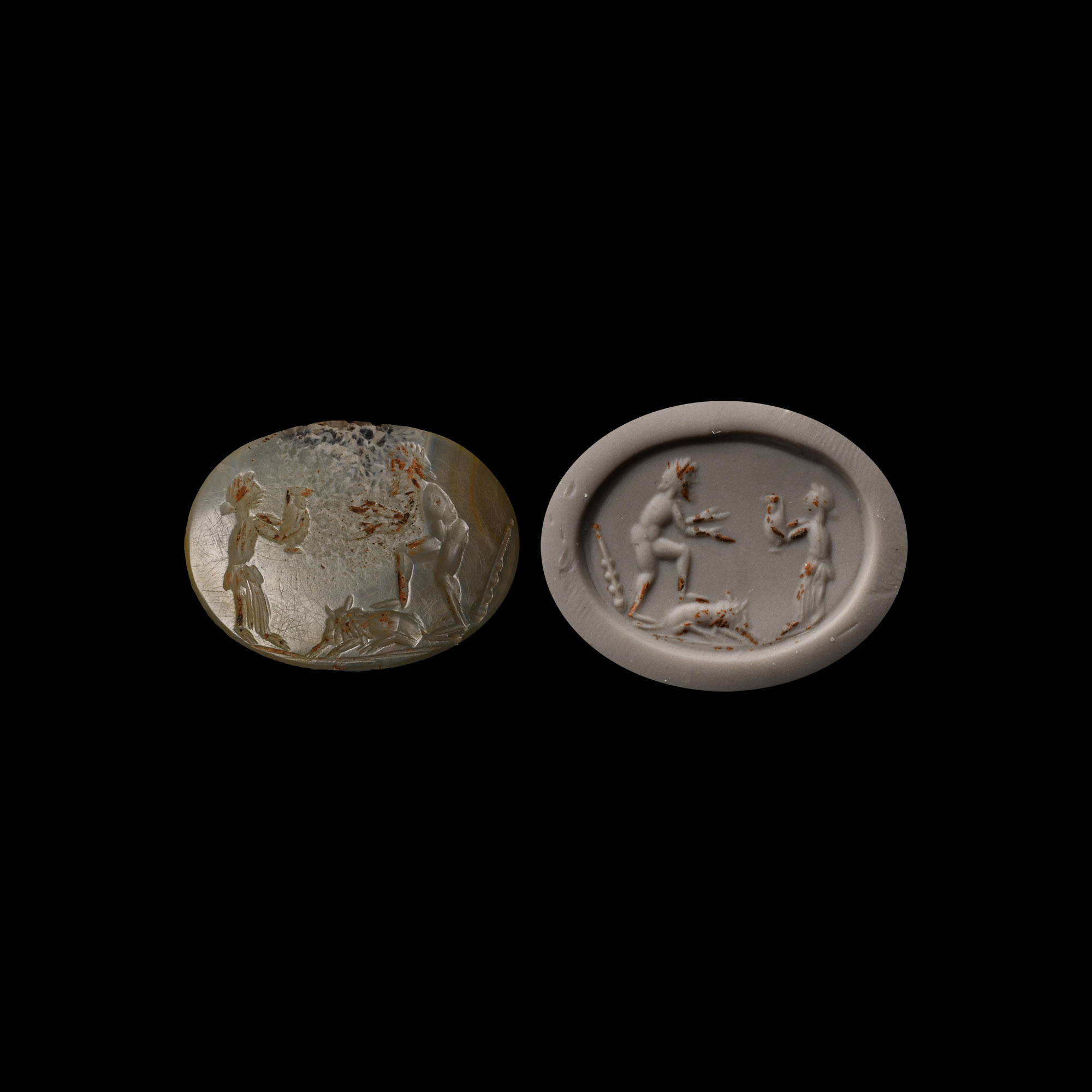 Onyx Gemstone with Hercules