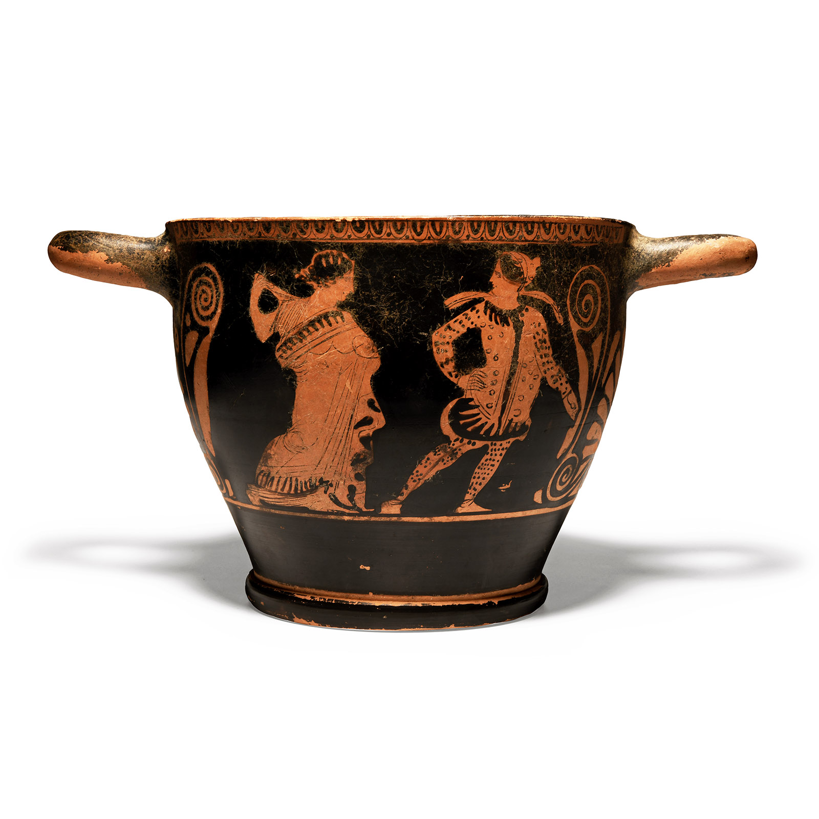 Large Greek Attic Red Figure Skyphos
