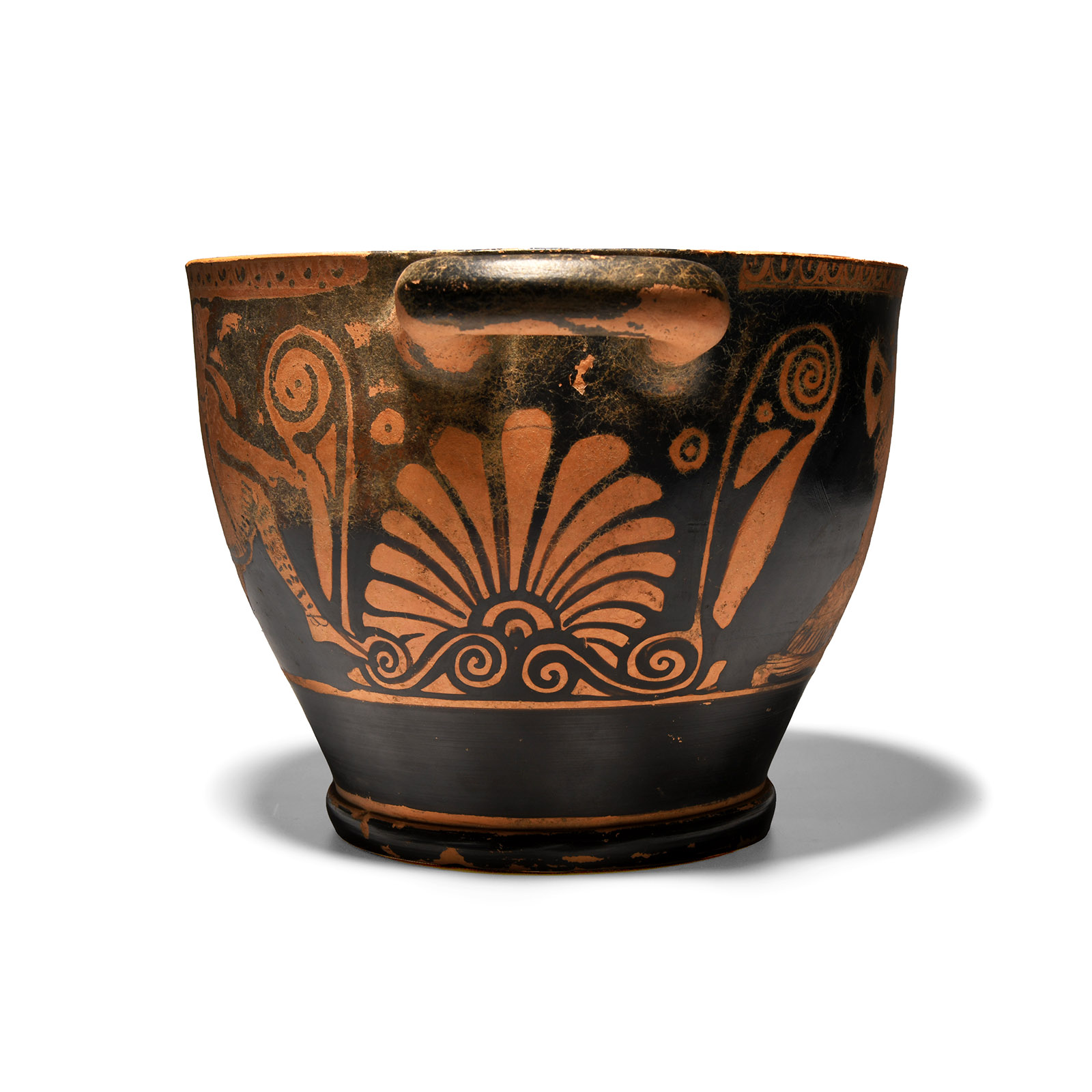 Large Greek Attic Red Figure Skyphos