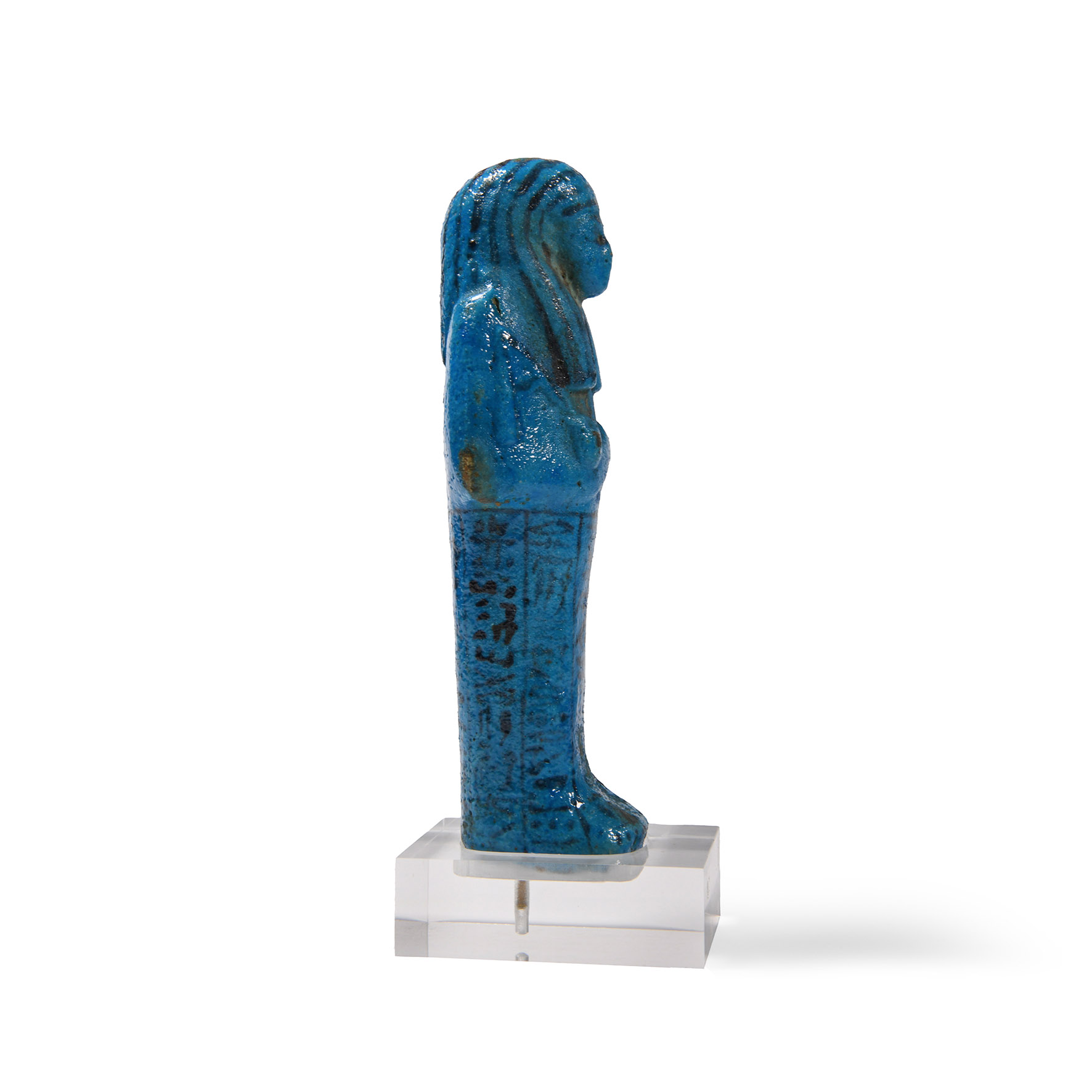 Egyptian Blue Faience Shabti for Nesitanebisheru