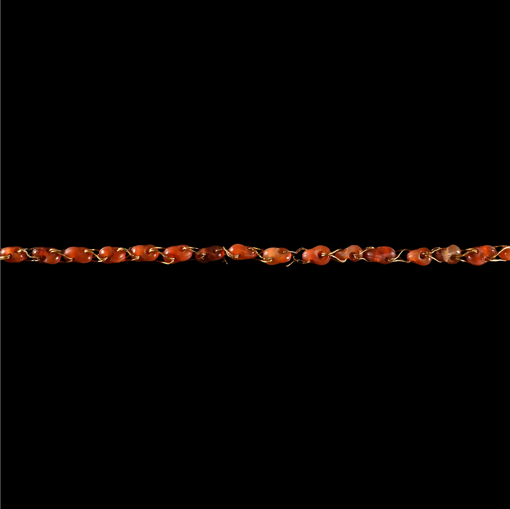 Greek Gold and Carnelian Necklace