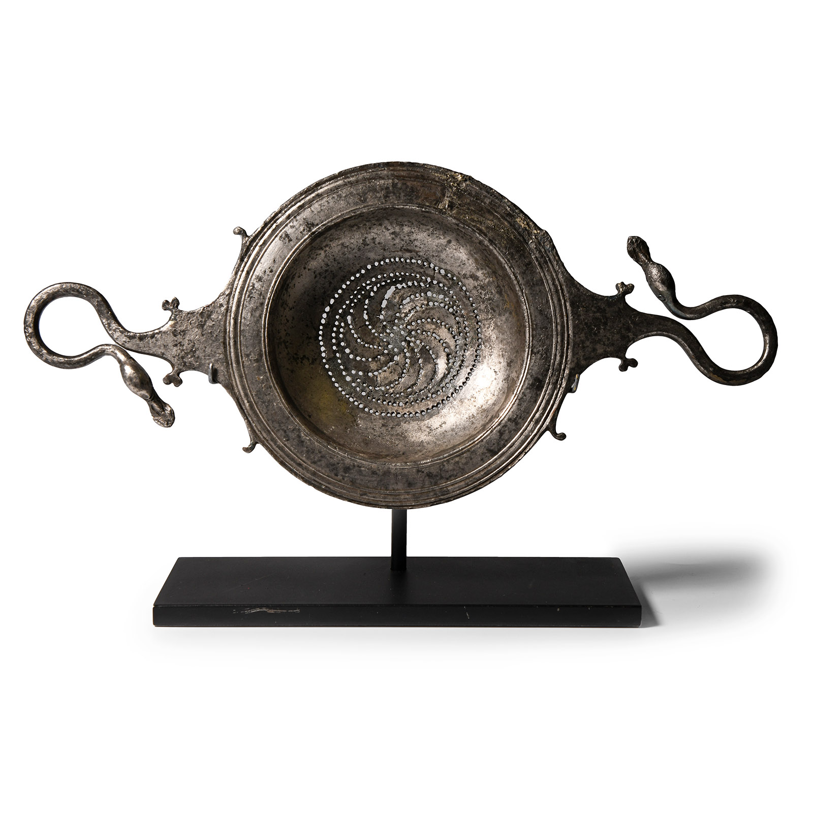 Greek Silver Wine Strainer