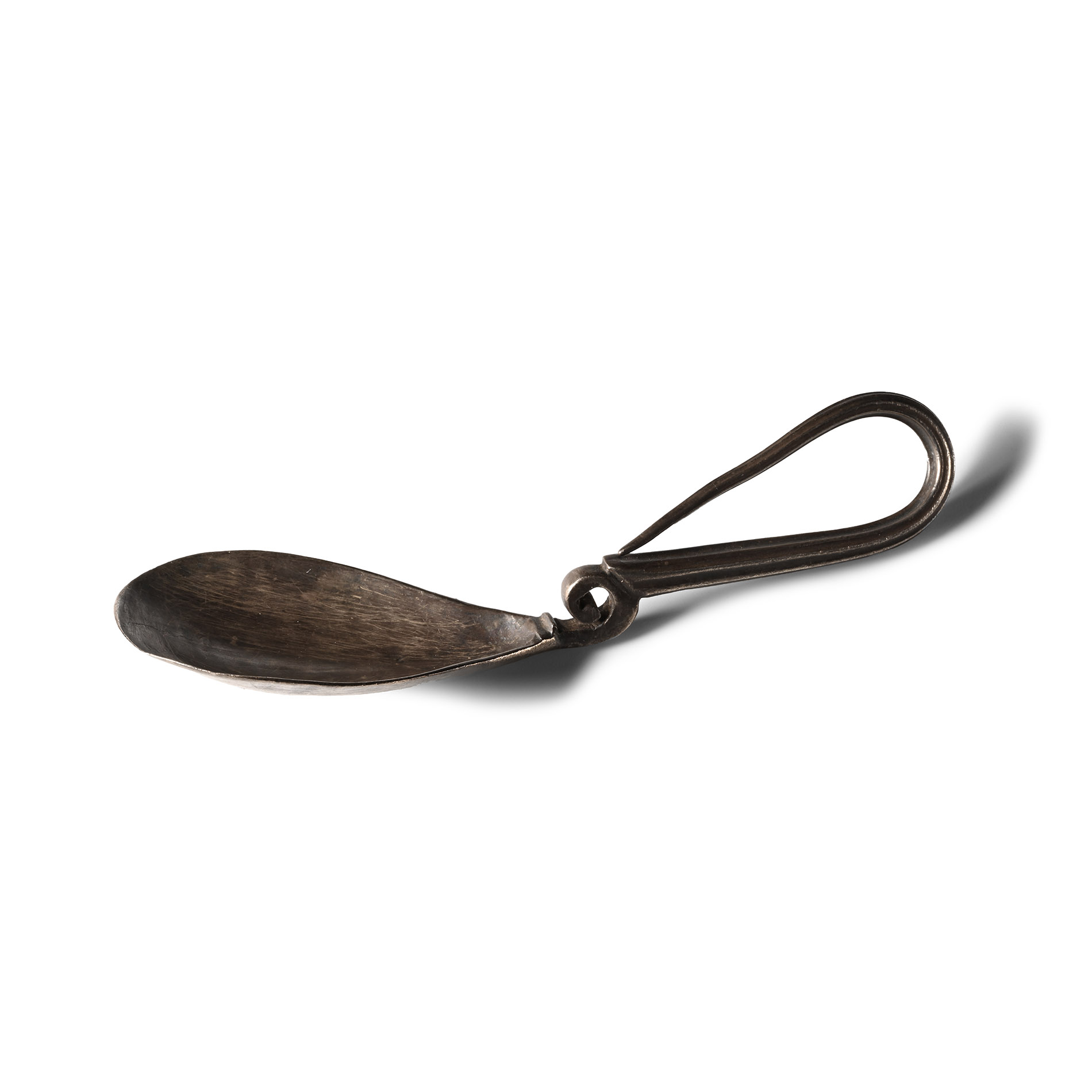 Roman Silver Swan-Neck Spoon