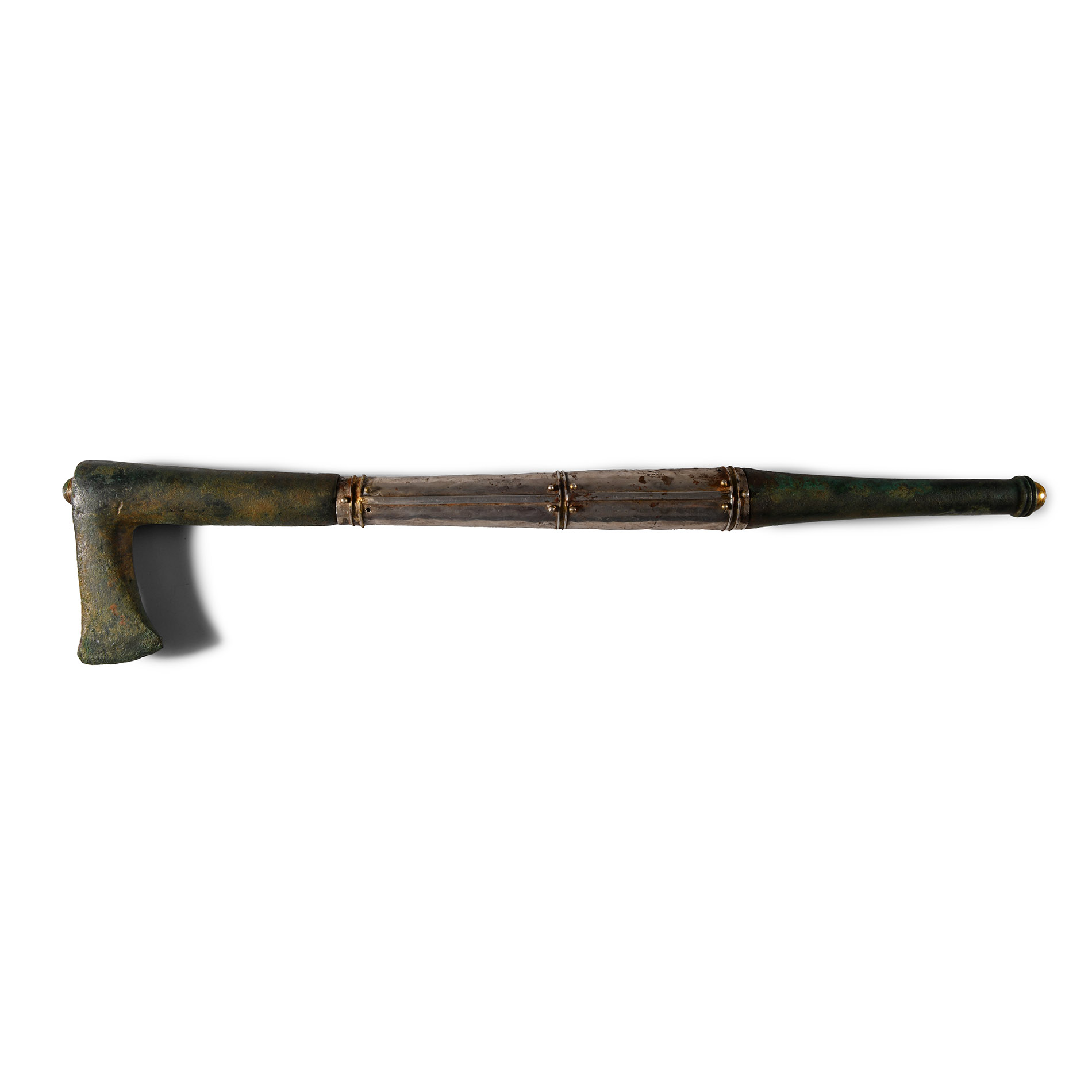 Elamite Ceremonial Axe with Silver Sleeve