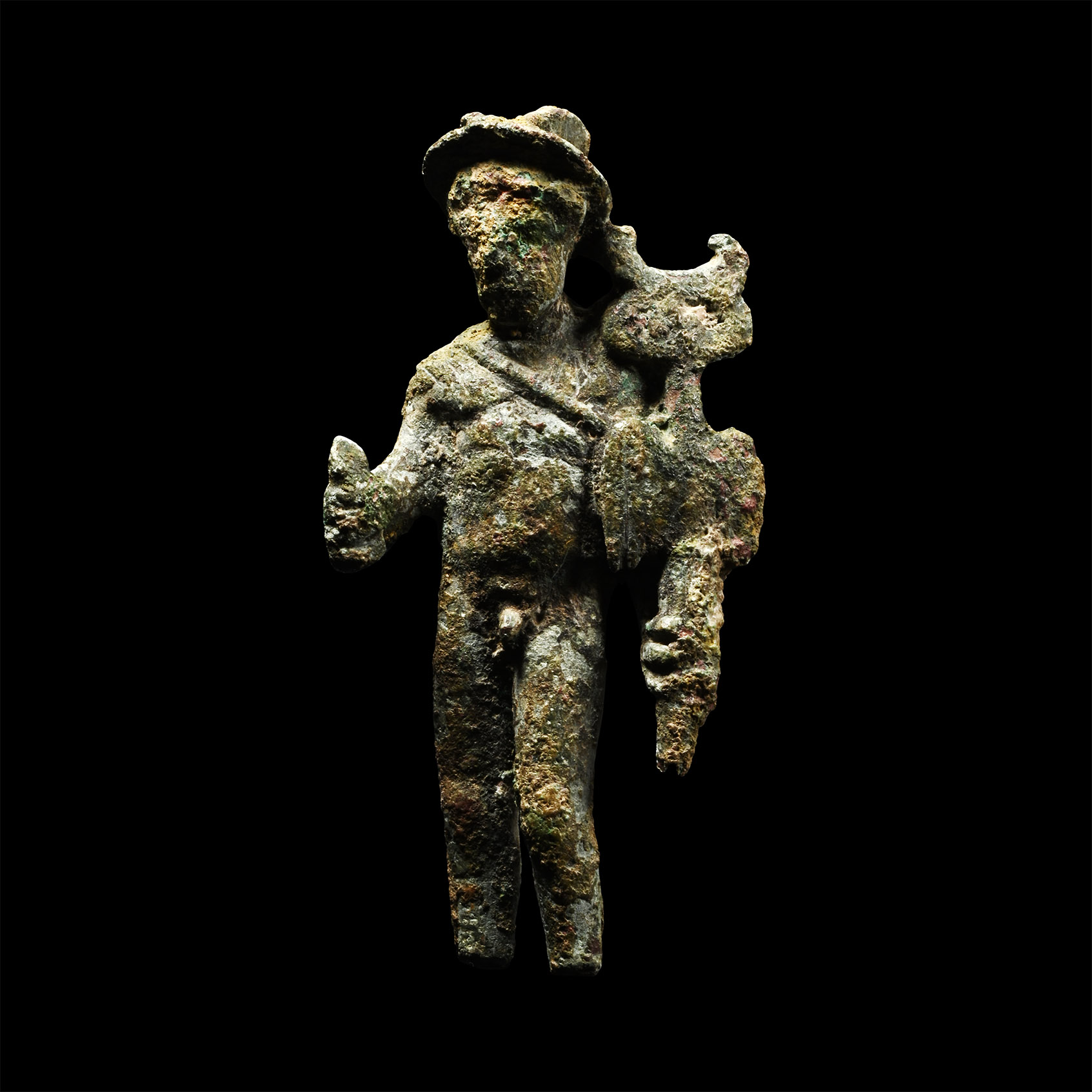 Roman Bronze Hermes Figure