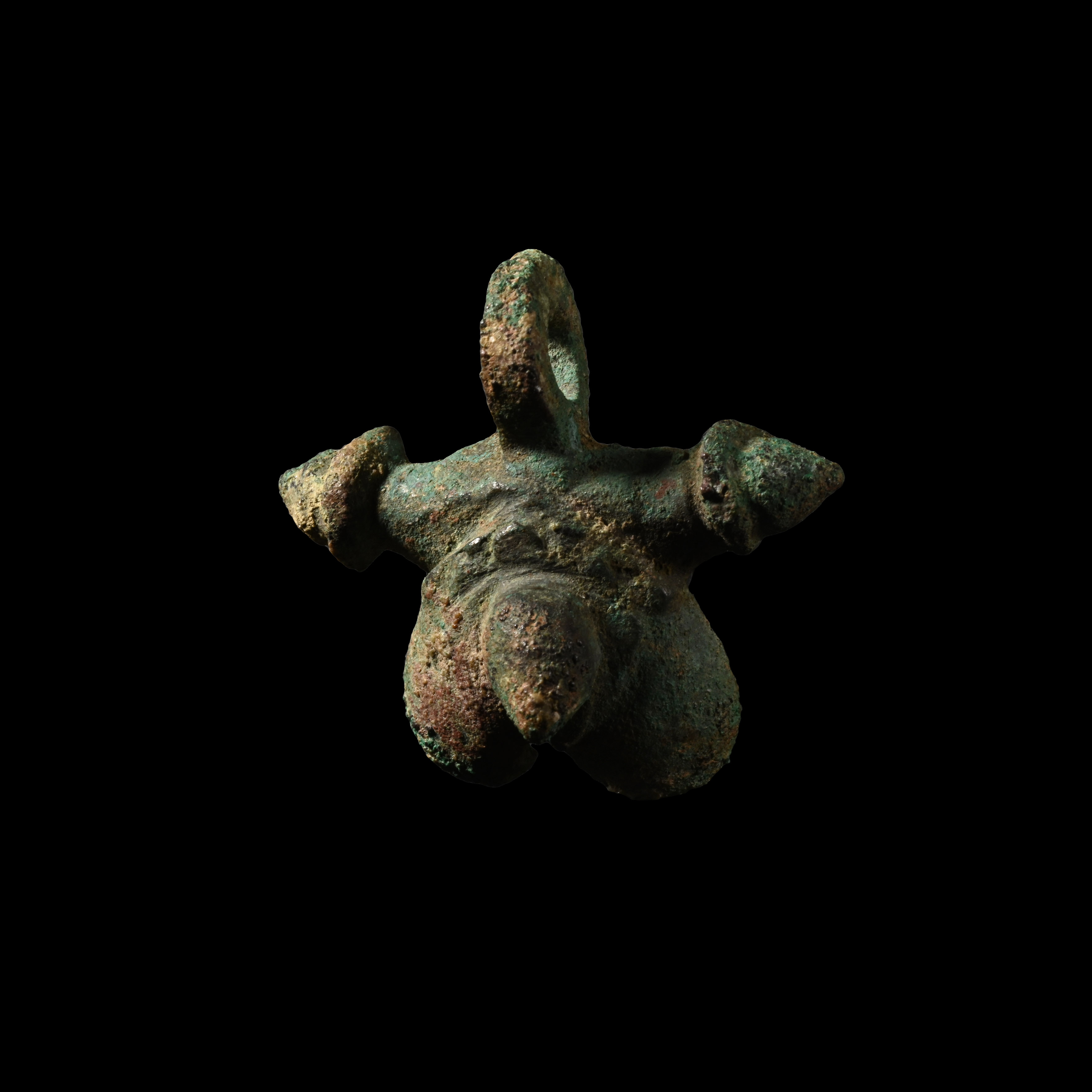 Roman Bronze Phallic Amulet