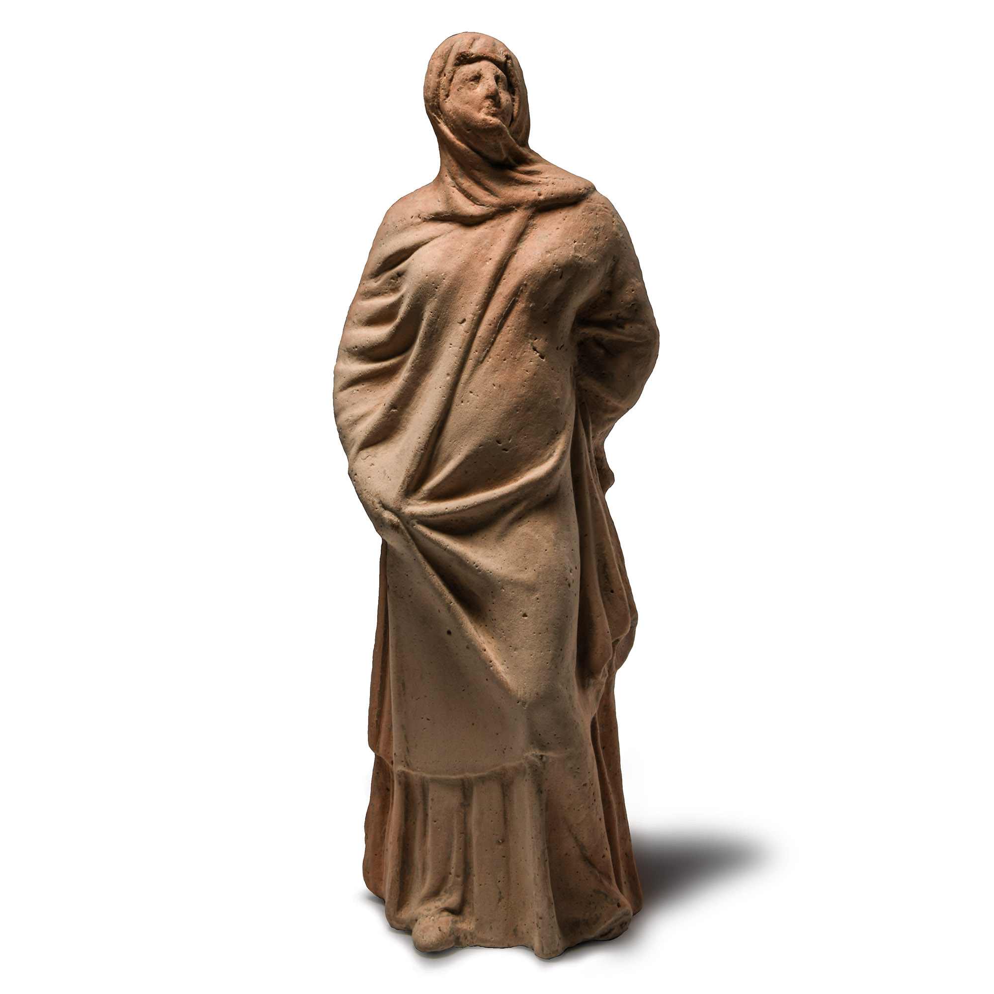 Hellenistic Terracotta Figure of a Veiled Woman