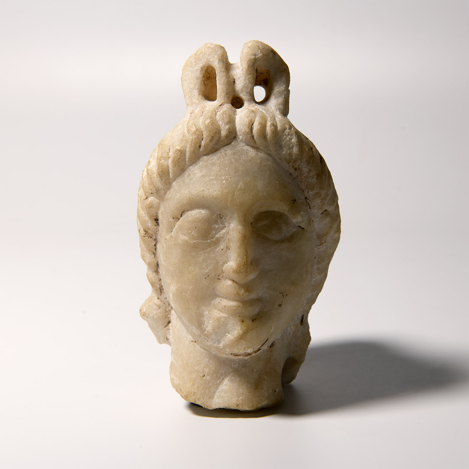 Graeco-Parthian Marble Head of a Divinity