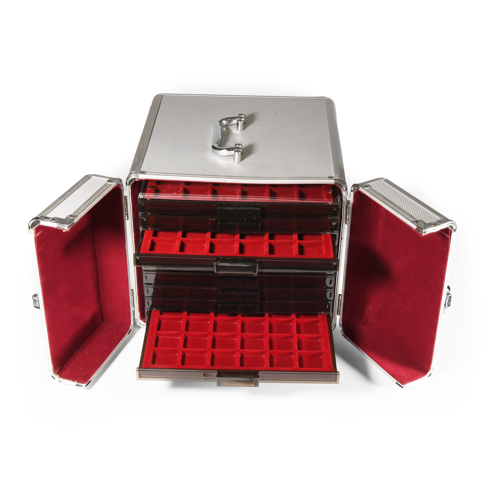 Cabinets & Accessories - 10 Linder Coin Trays in Carry Case