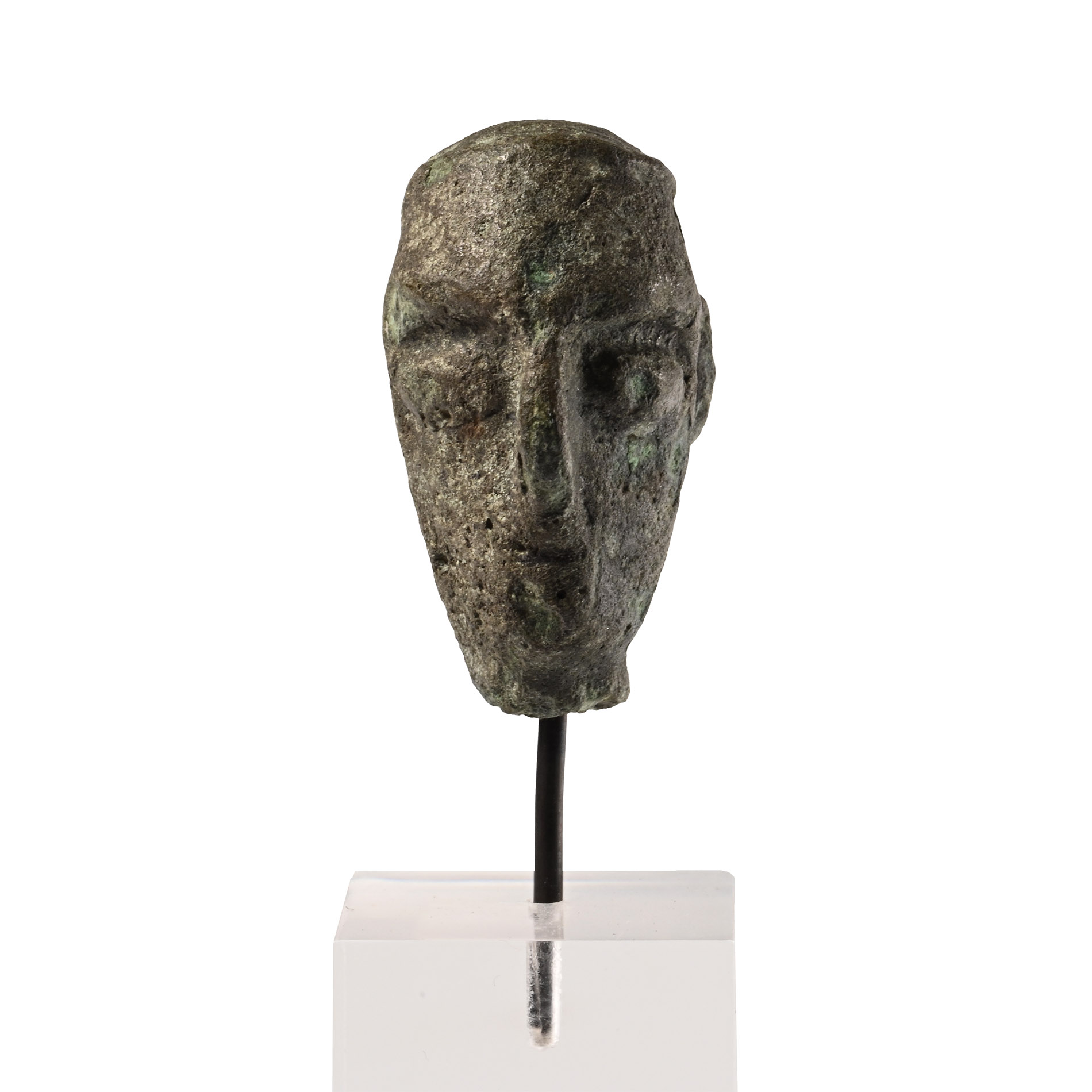 Nuragic Bronze Head of a Tribal Chief