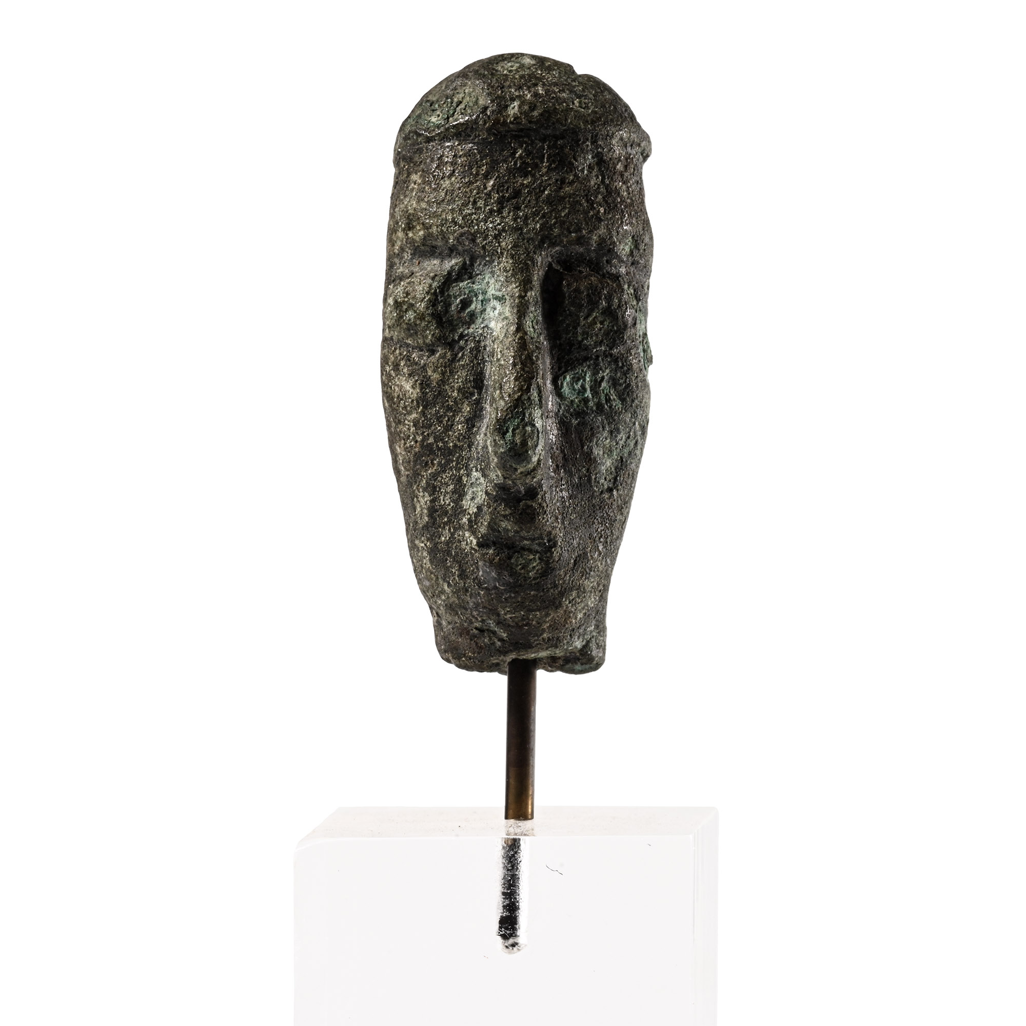 Nuragic Bronze Head of a Tribal Chief