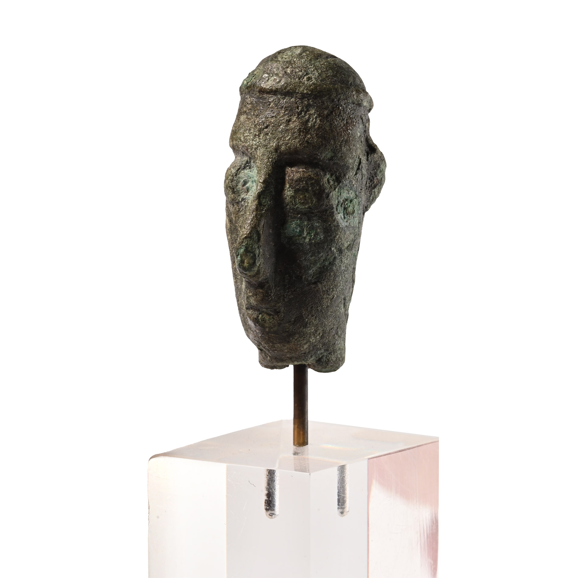 Nuragic Bronze Head of a Tribal Chief