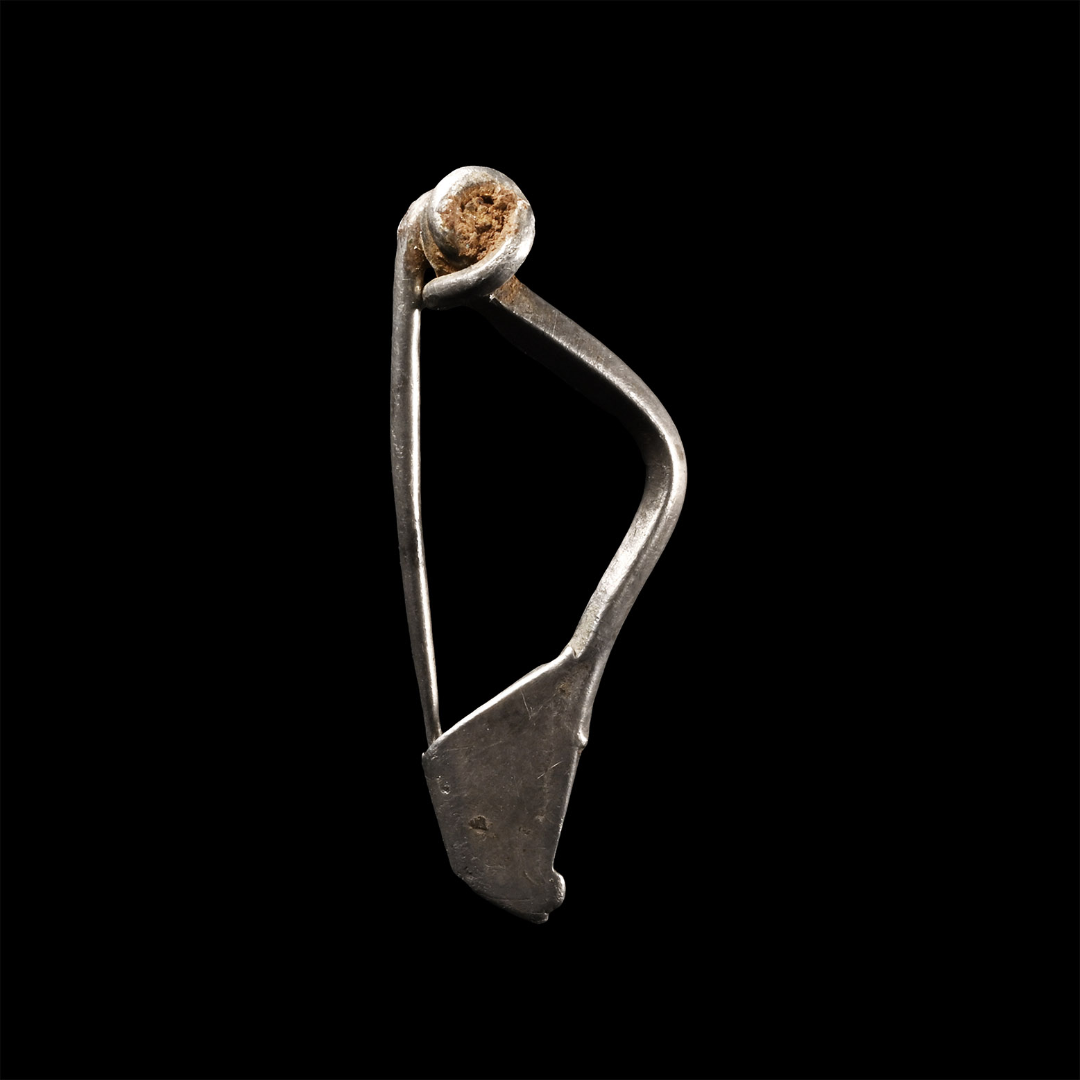Iron Age Celtic Silver La Tène III Fibula