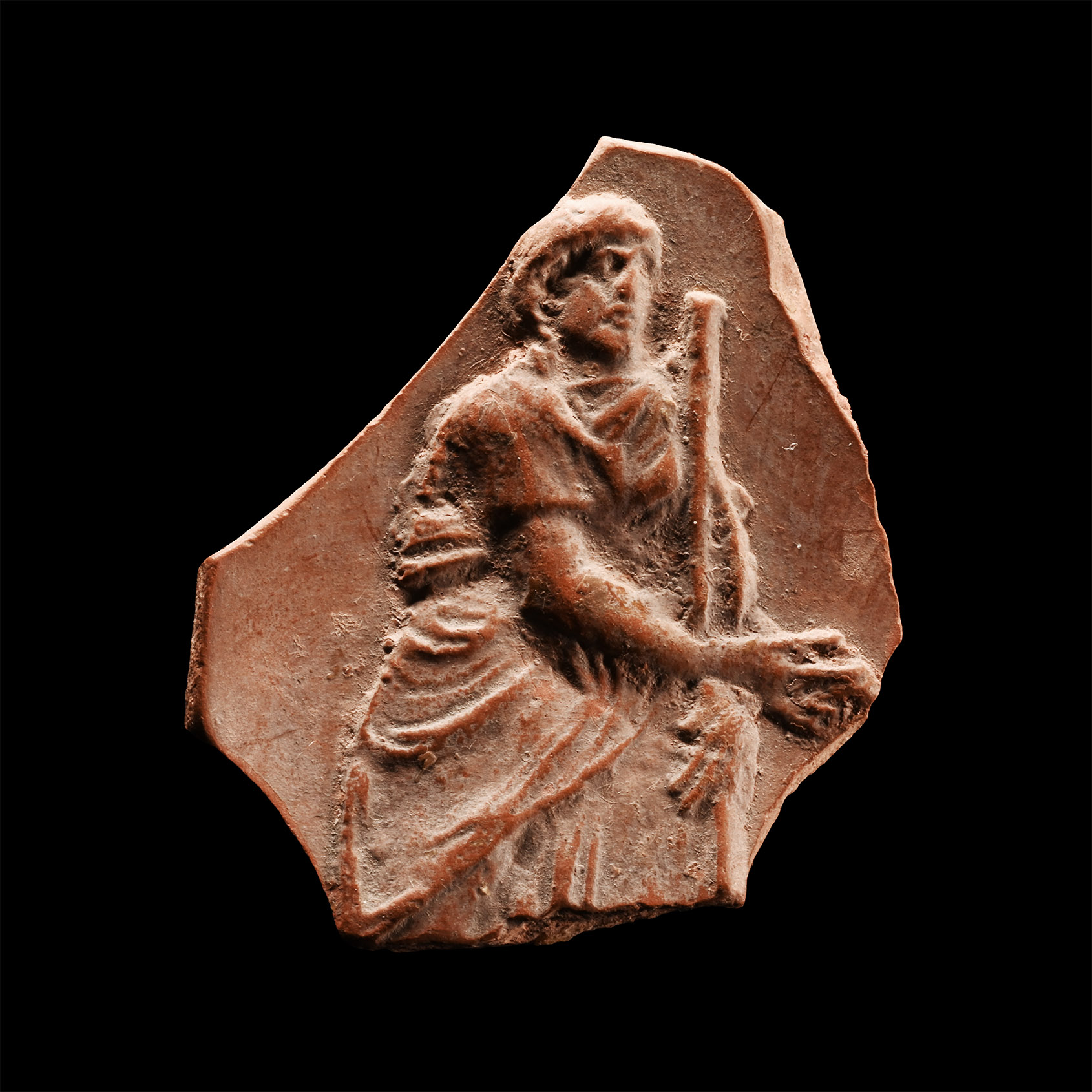 Roman Redware Fragment with Diana