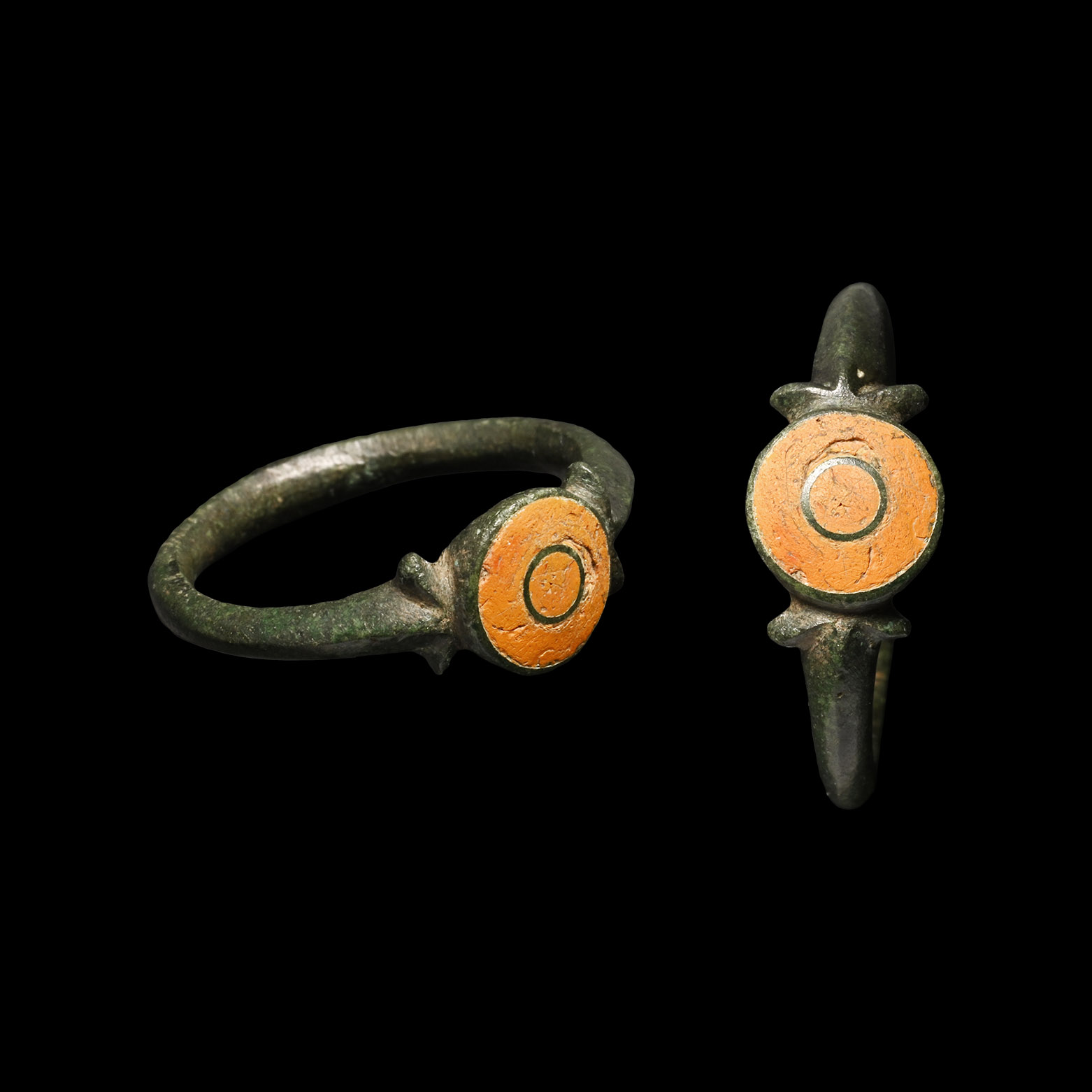 Superb Romano-British Enamelled Bronze Ring