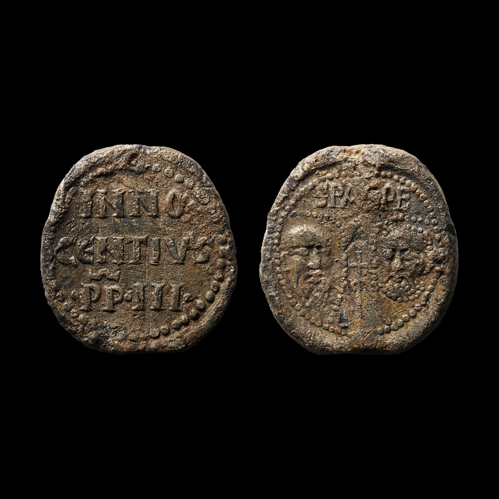 Medieval Innocent III Lead Papal Bulla