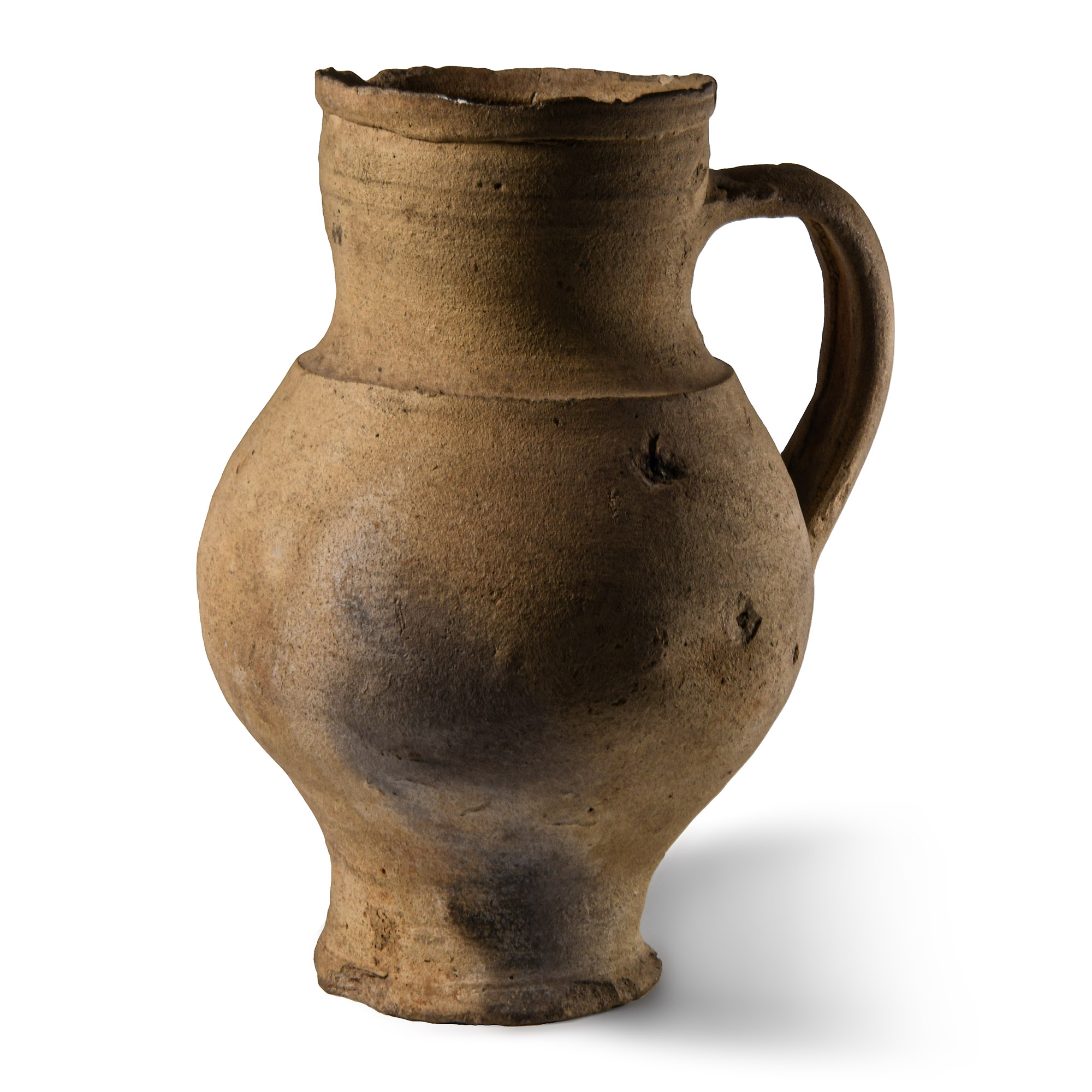 Tudor Period Terracotta Flagon