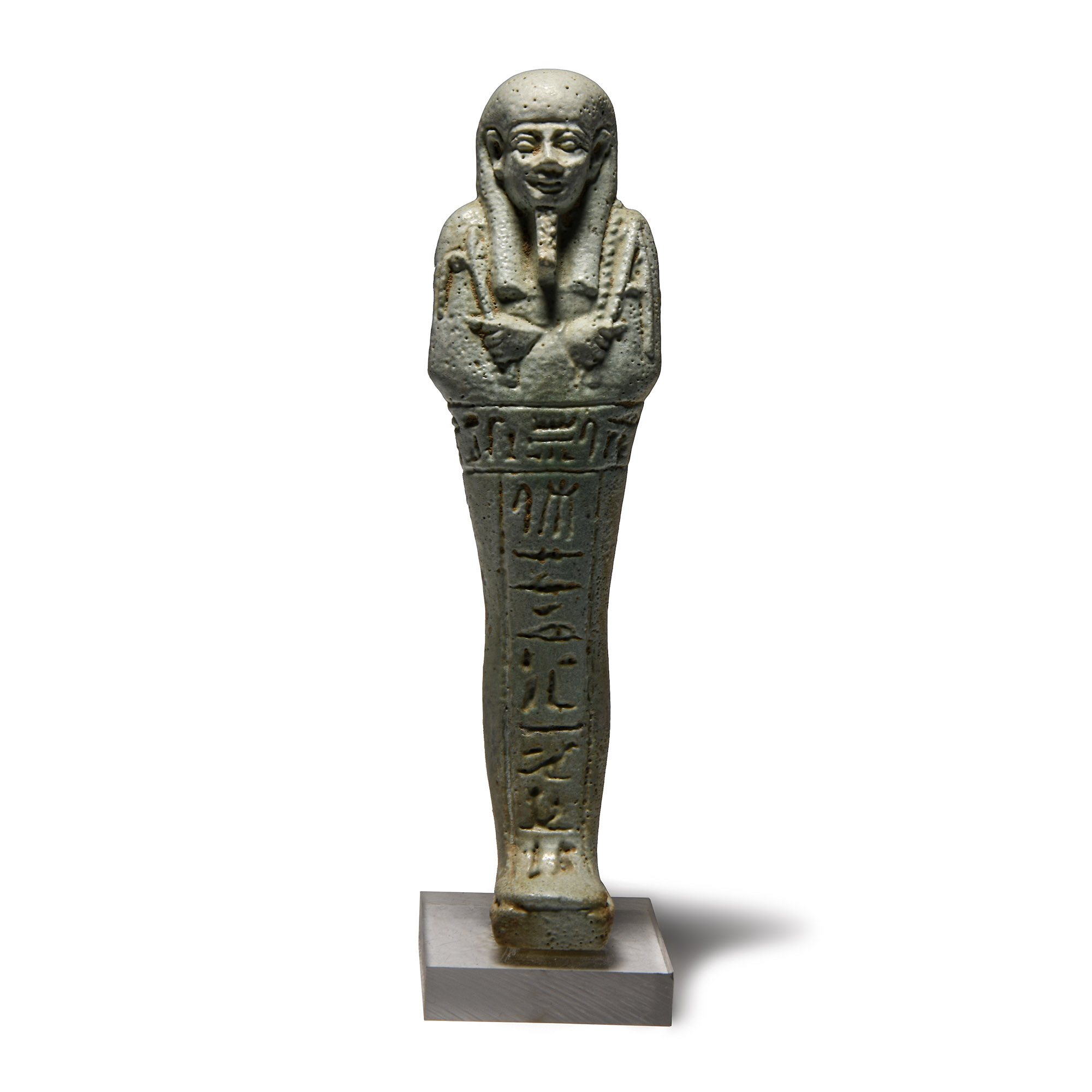 Egyptian Pale Blue Faience Shabti for Padiosiris