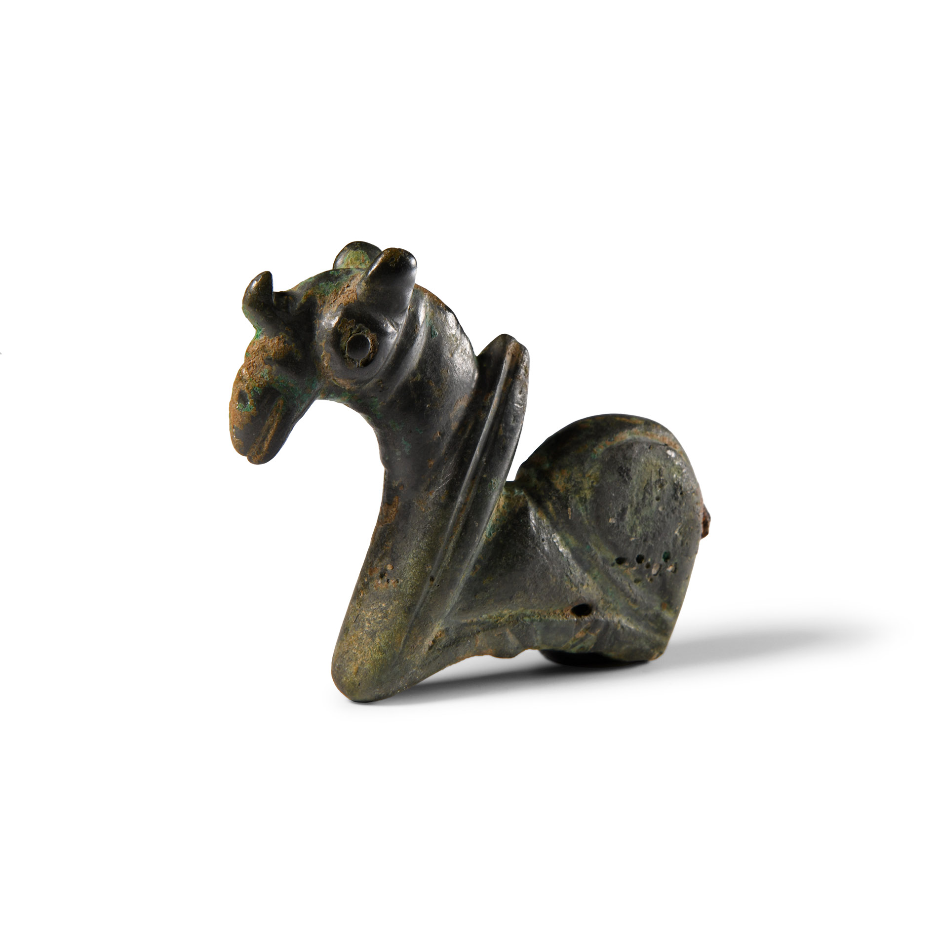 Luristan Bronze Zoomorphic Pin Finial