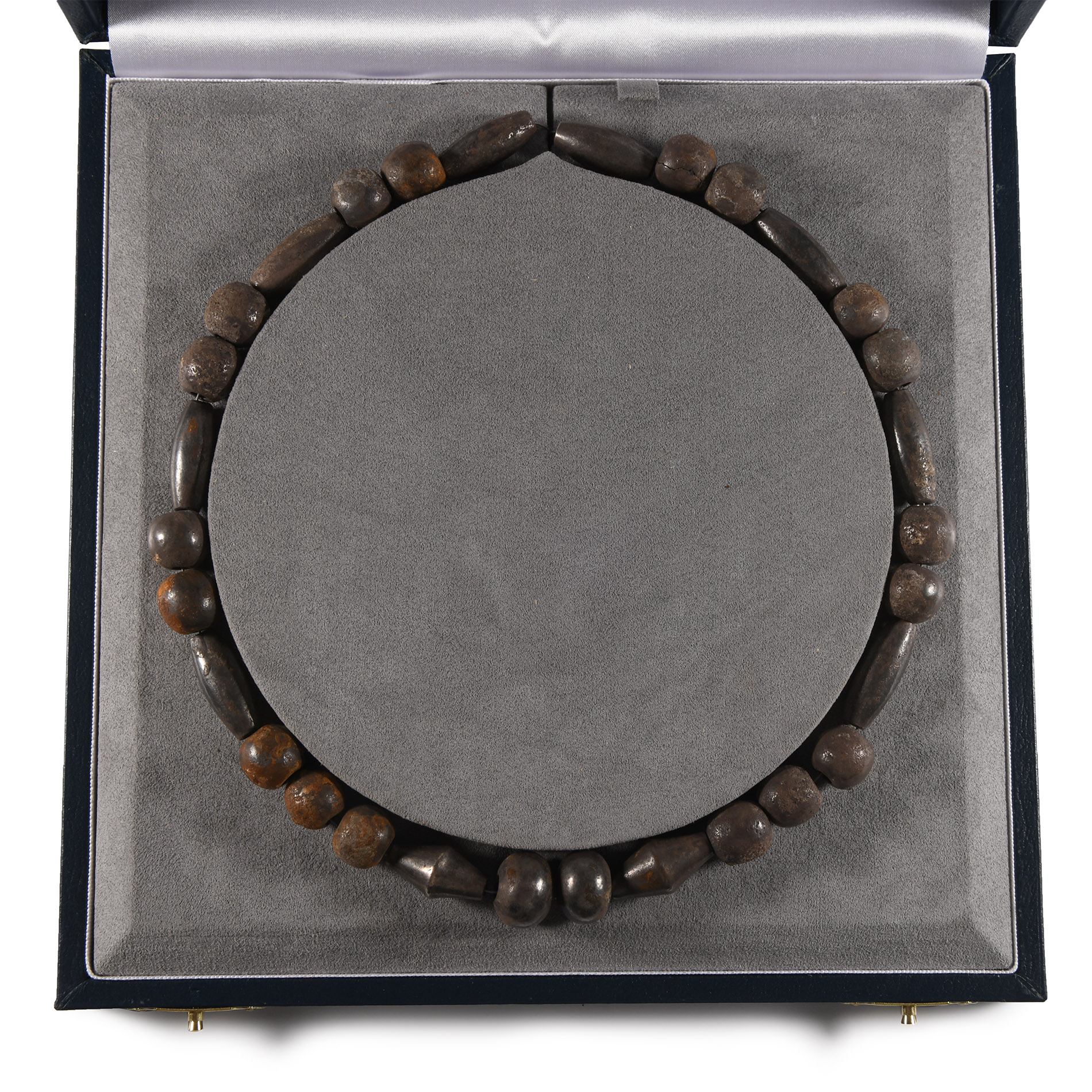 Mesopotamian Silver Bead Necklace