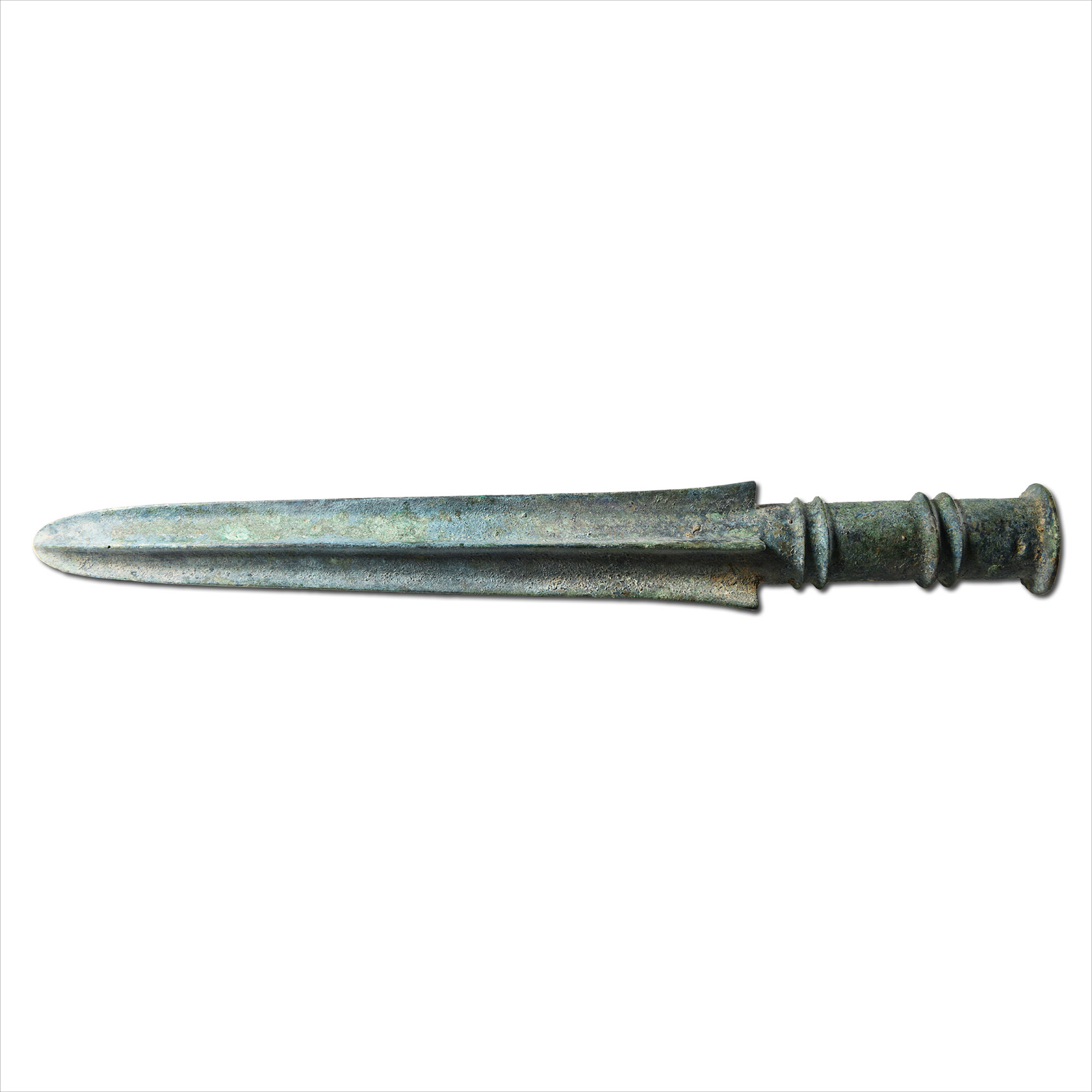 Chinese Bronze Military Flag or Banner Finial