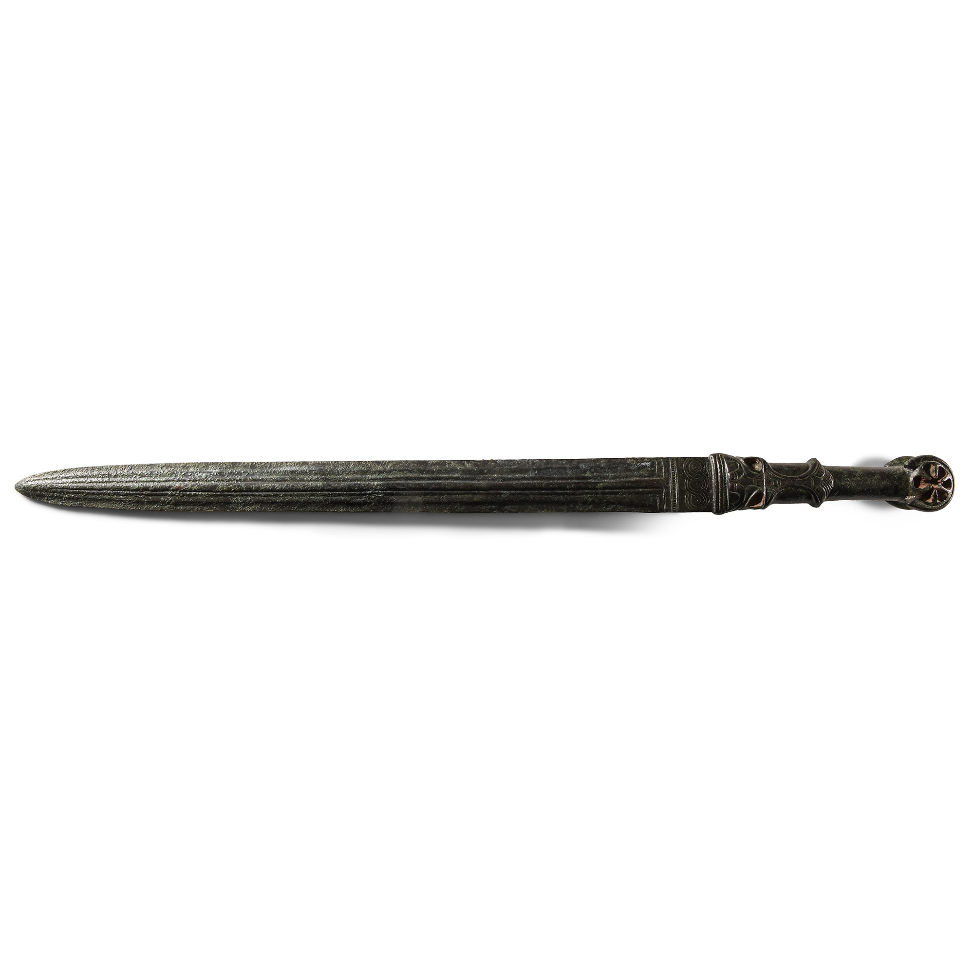 Pre-Achaemenid Bronze Short Sword with Bifurcated Pommel