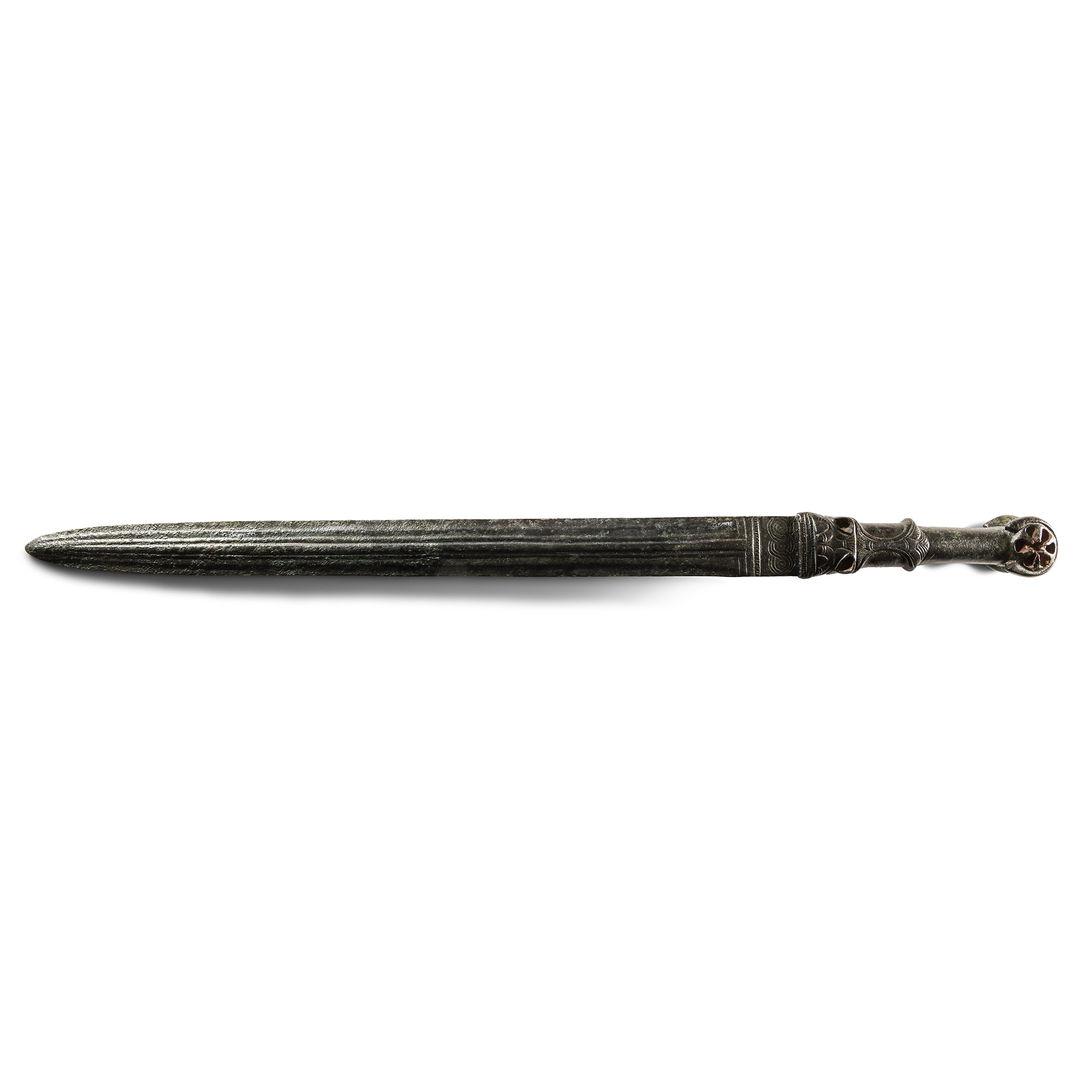 Pre-Achaemenid Bronze Short Sword with Bifurcated Pommel