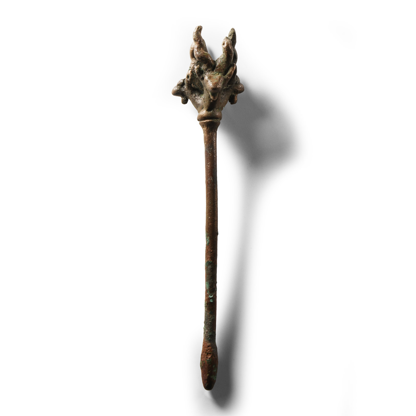 Luristan Bronze Implement with Antelope Heads