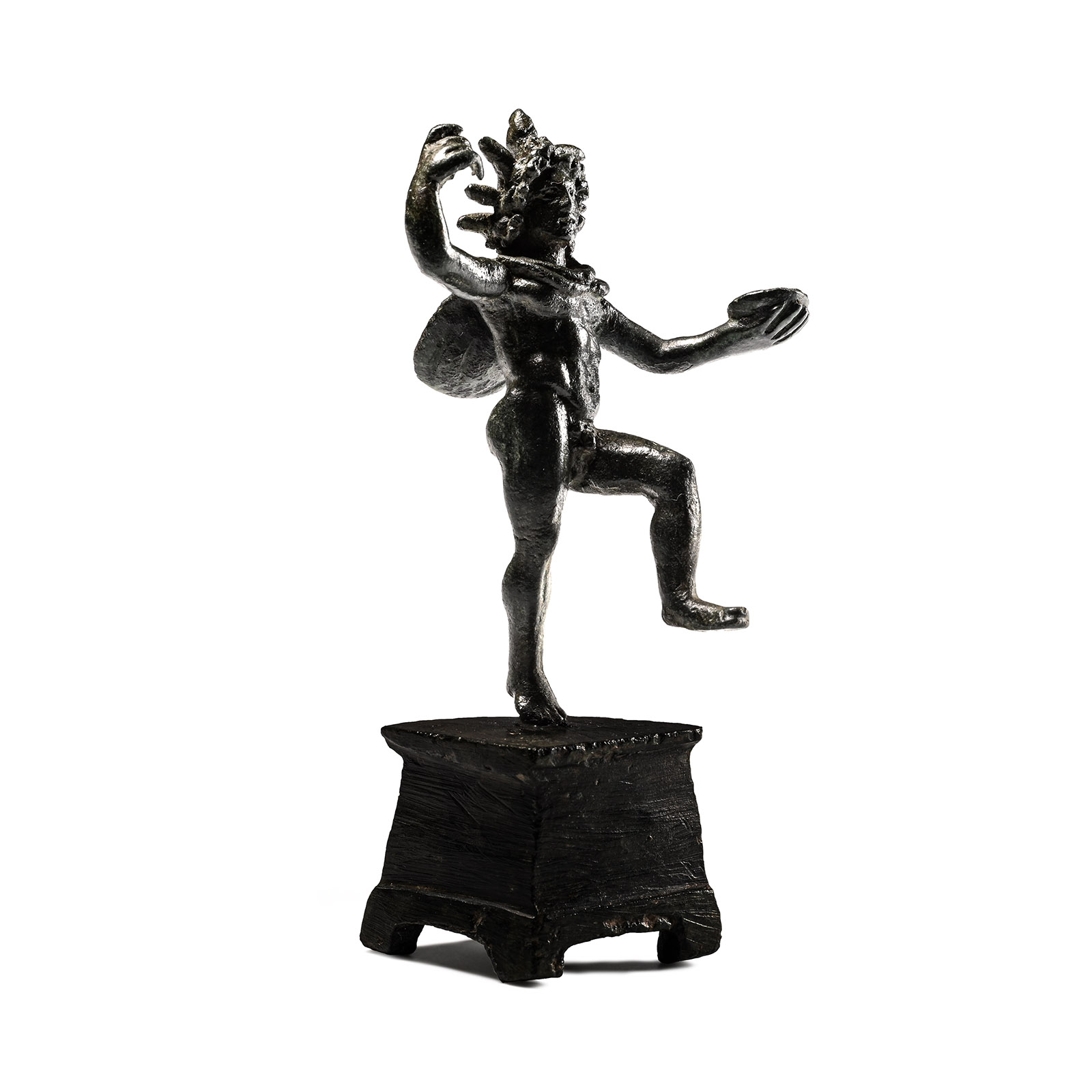 Roman Bronze Dancing Sol Statuette
