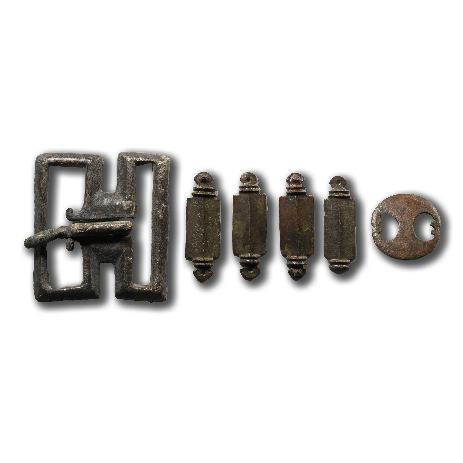 Roman Military Horse Harness Belt Fitting Group