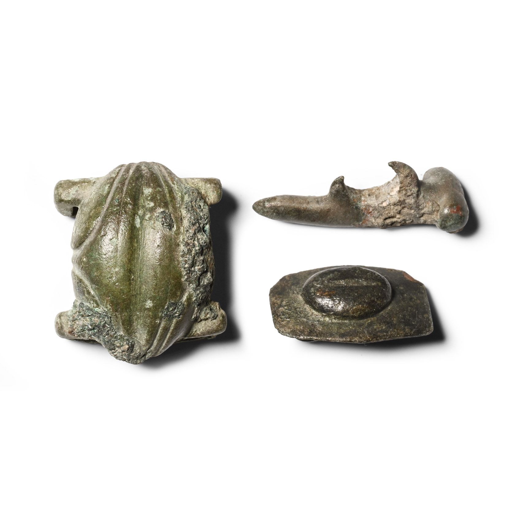 Roman Bronze Phallic Fertility Symbol Group