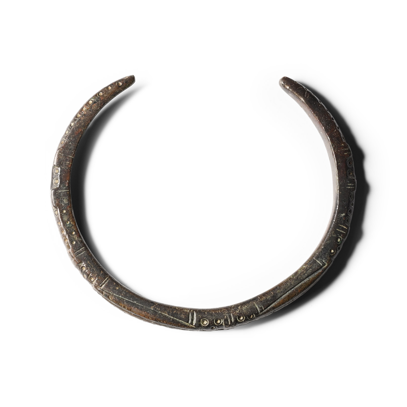 Roman Bronze Decorated Bracelet