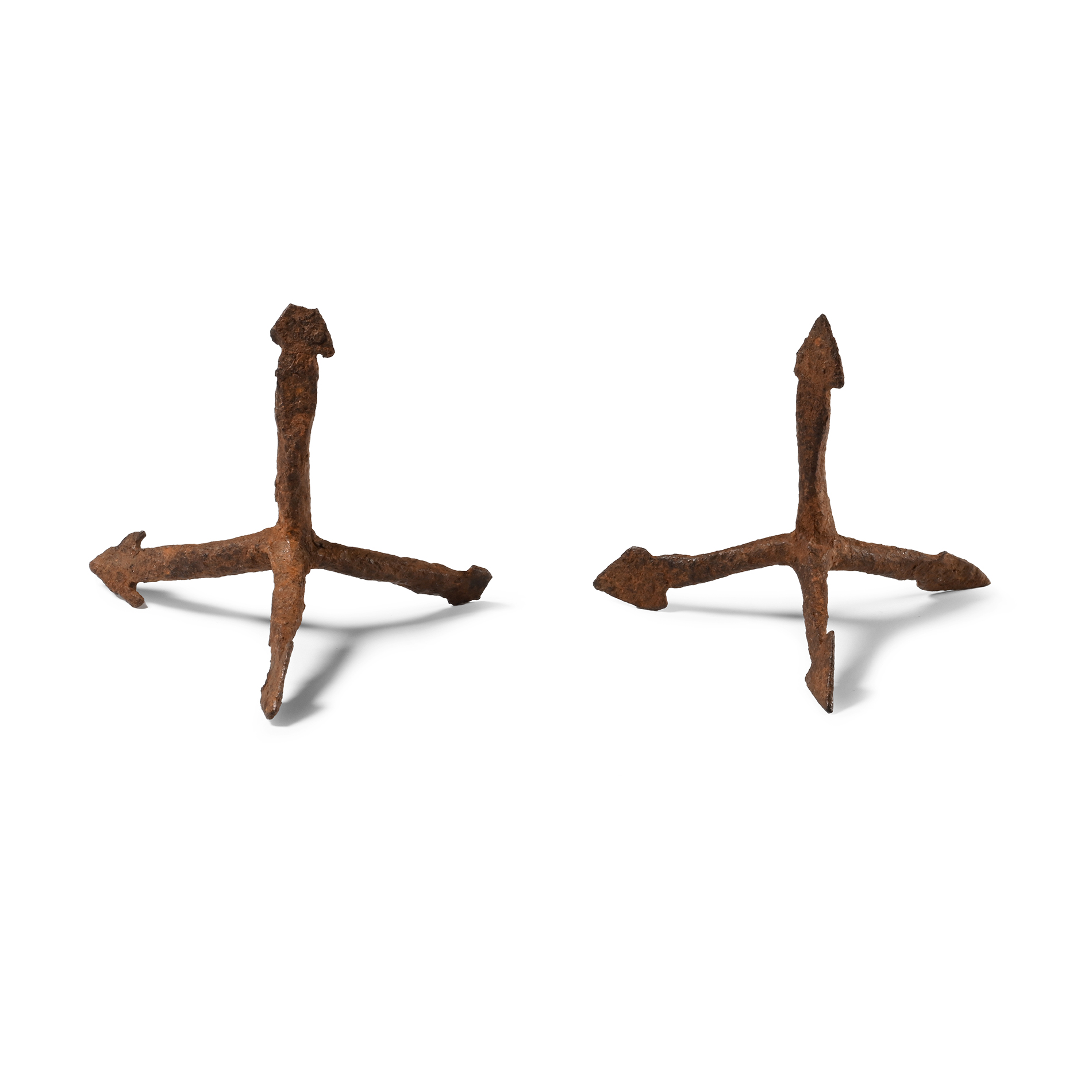 Medieval Iron Anti-Cavalry Caltrop Pair