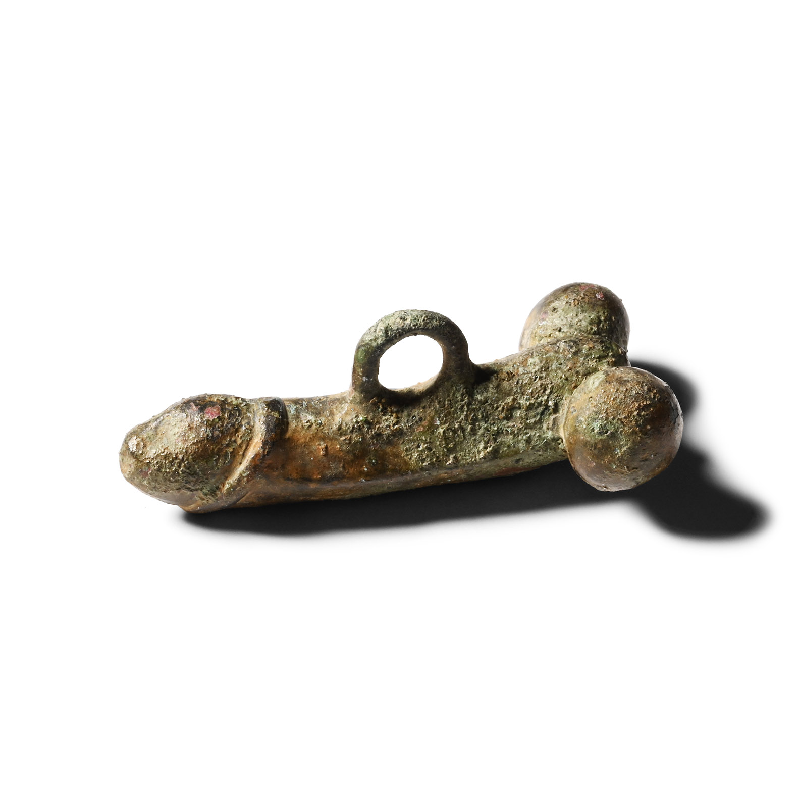 Roman Bronze Phallic Pendant