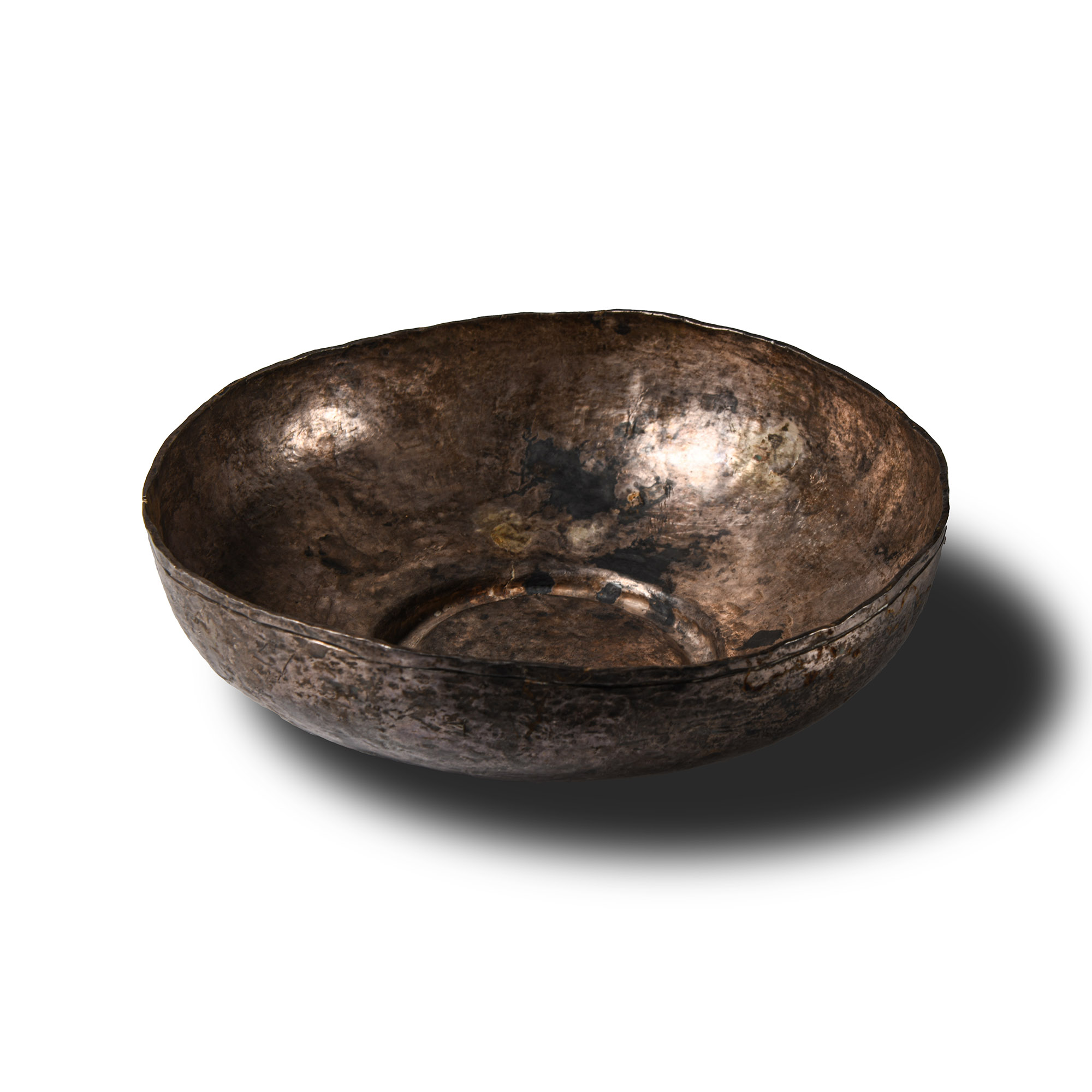 Parthian Hammered Silver Drinking Vessel