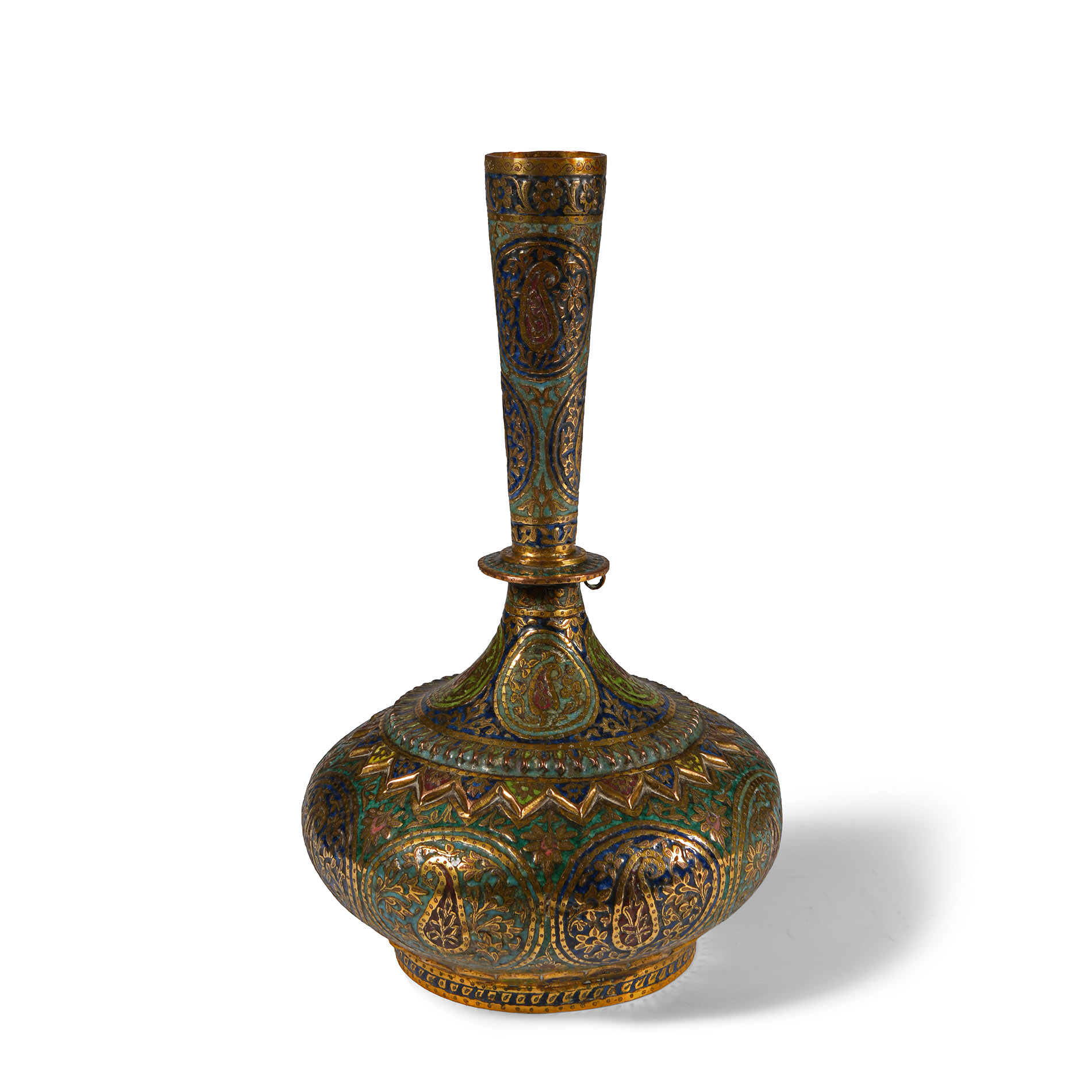 Kashmir Gilt Enamelled Vessel