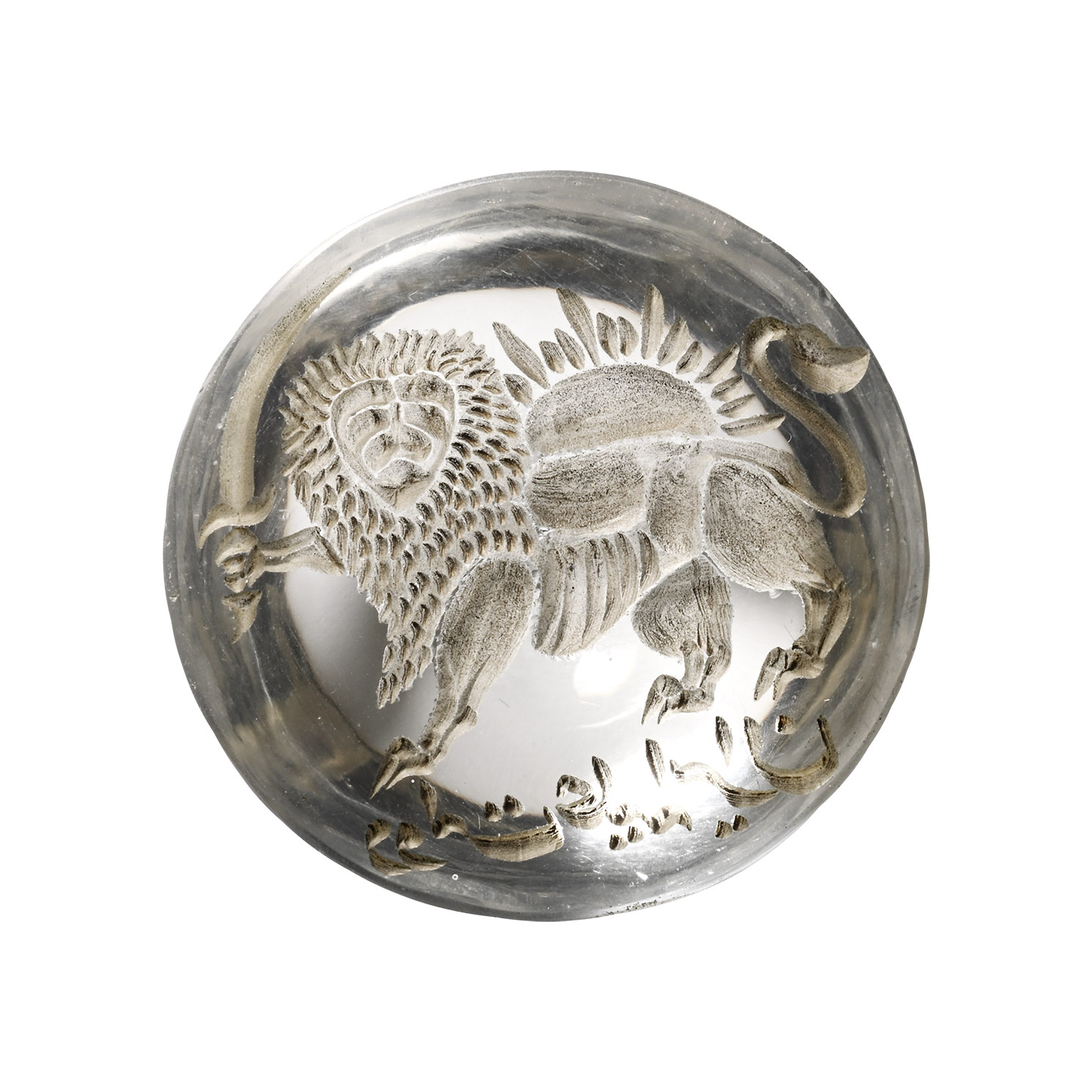 Stamp Seal with Sun and Lion