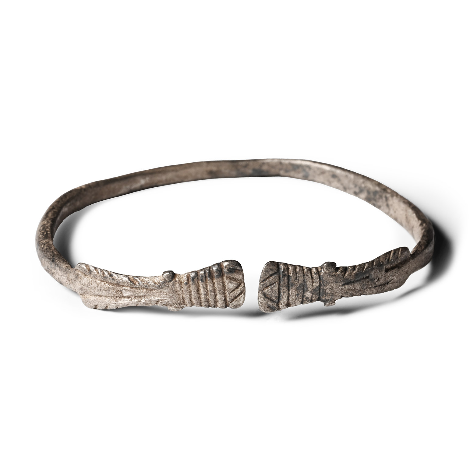 Roman Decorated Silver Bracelet