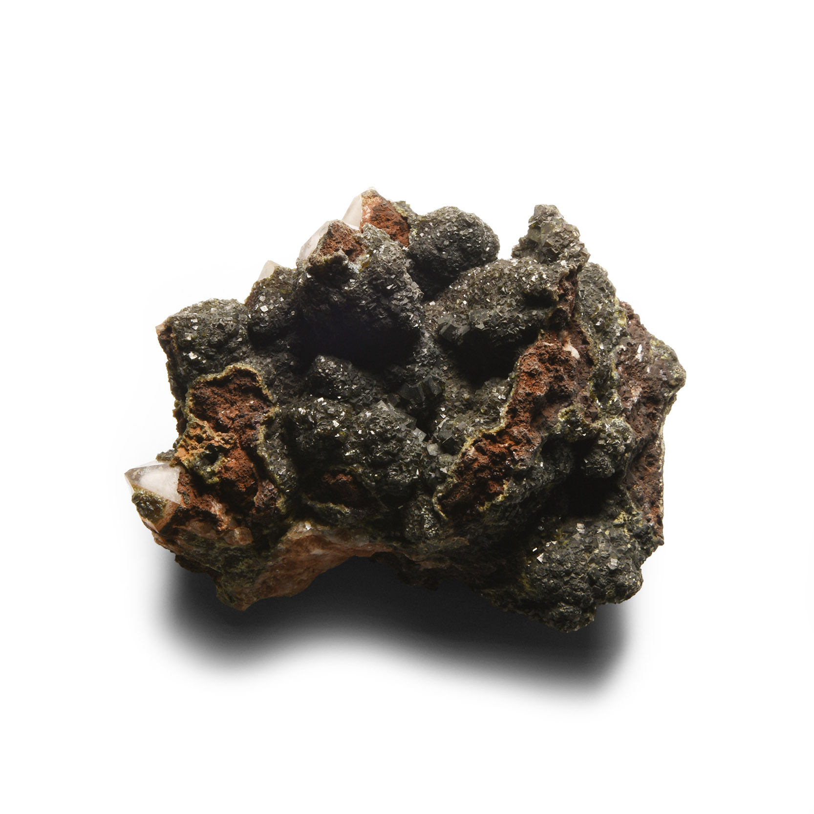 Natural History - Historic Kernite over Quartz Mineral Formation