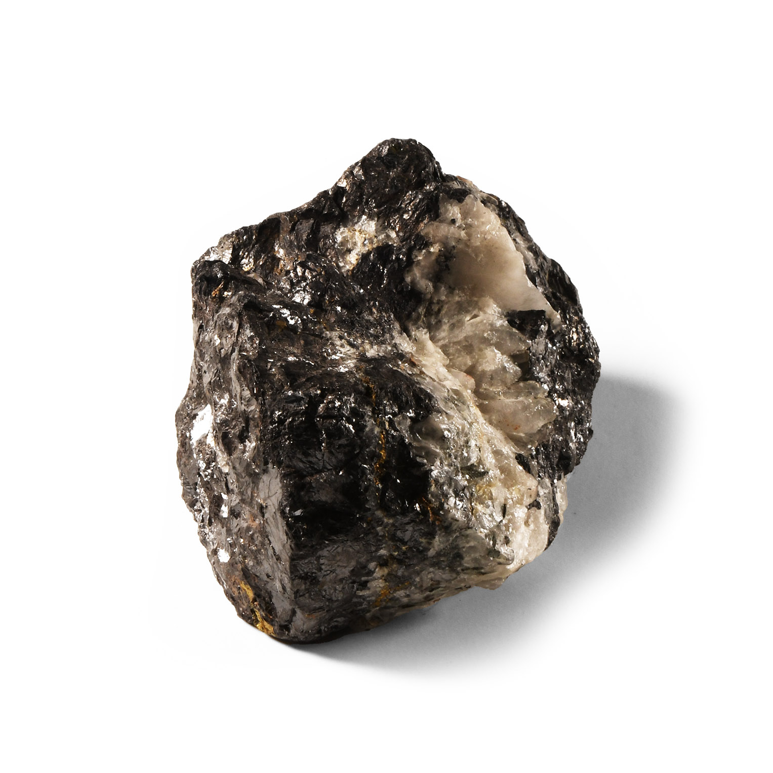 Natural History - Historic Galena with Quartz Mineral Specimen