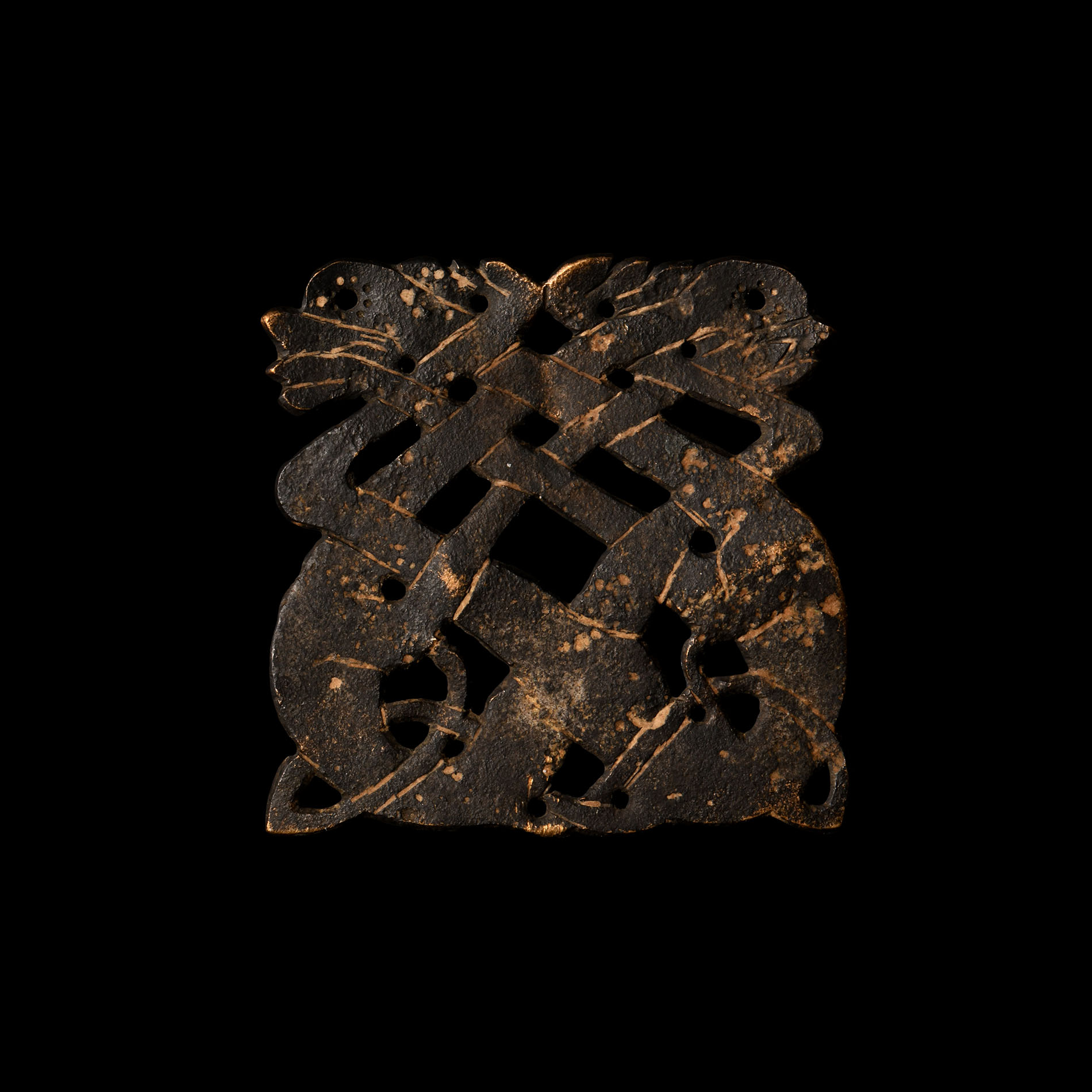 Viking Bronze Openwork Applique