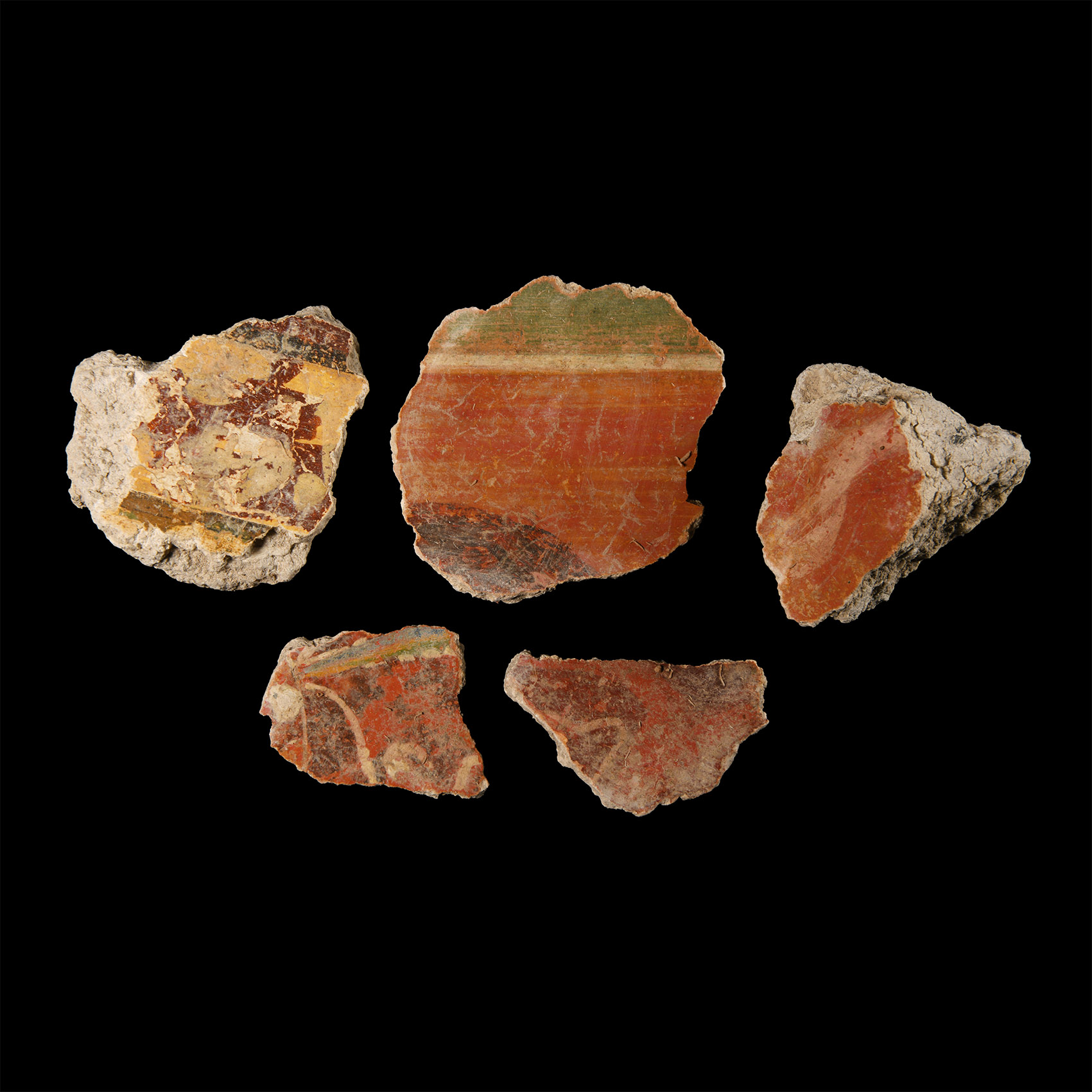 Roman Fresco Painted Wall Plaster Collection
