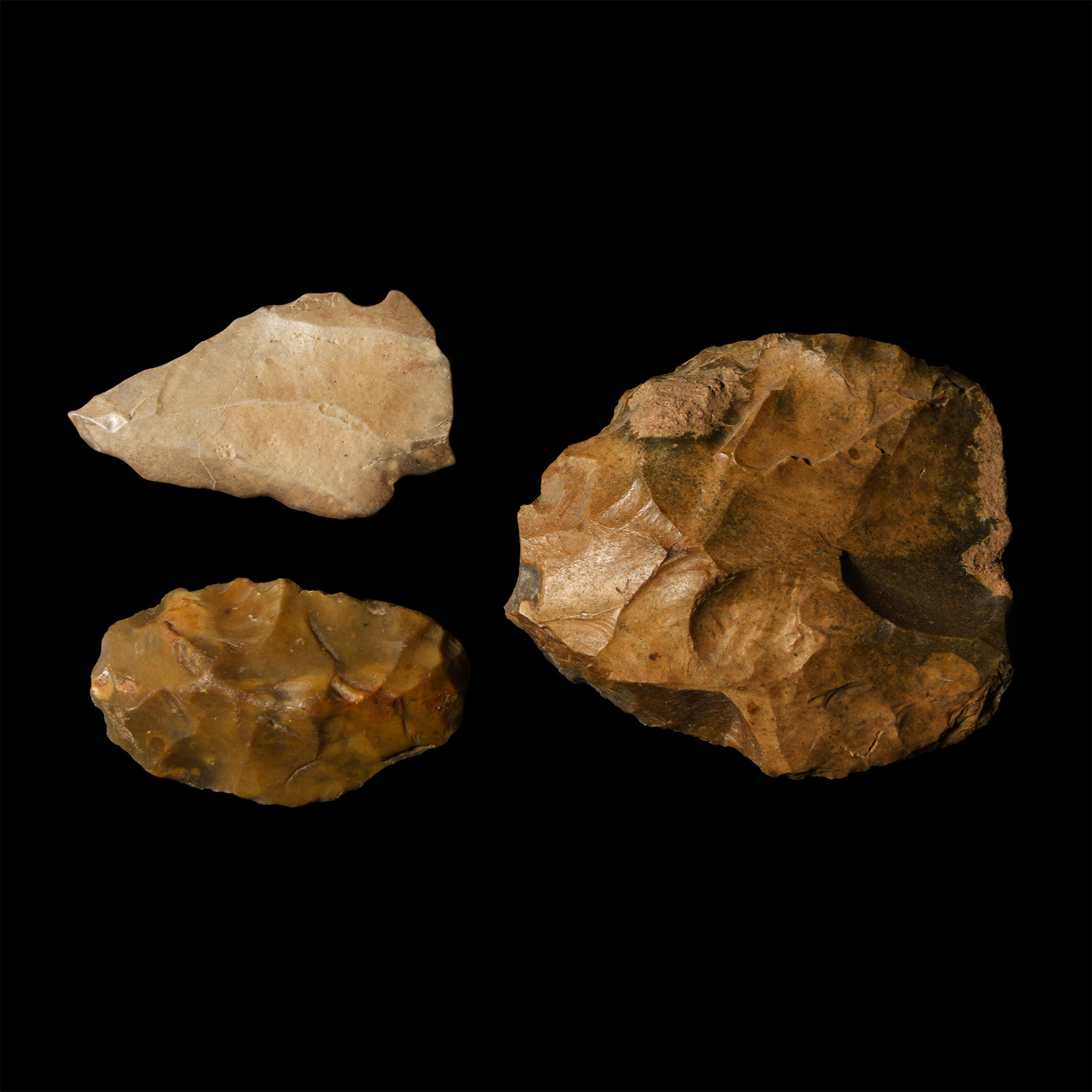 Stone Age Arrowhead and Tool Collection