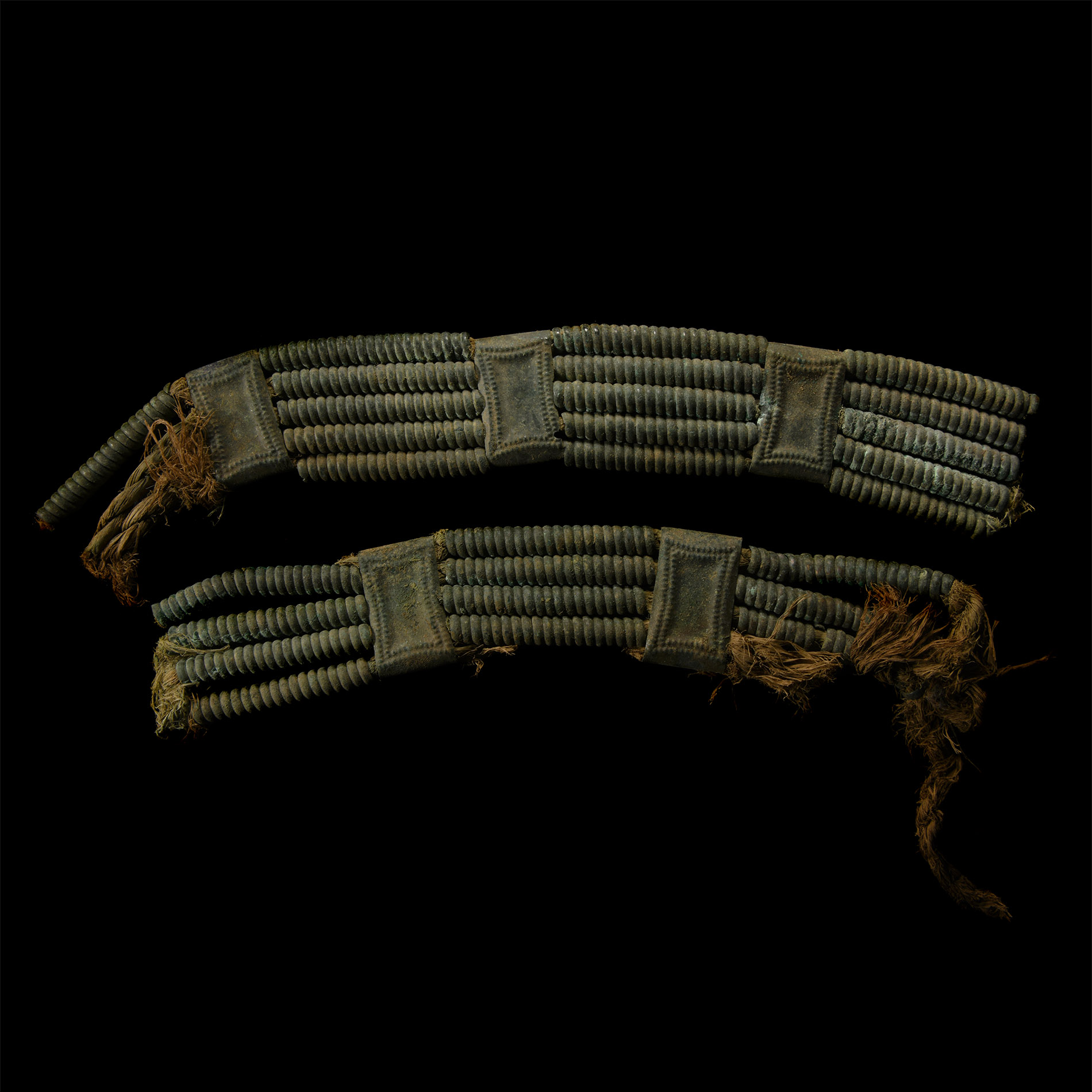 Viking Noblewoman's Bronze Headdress Fragments