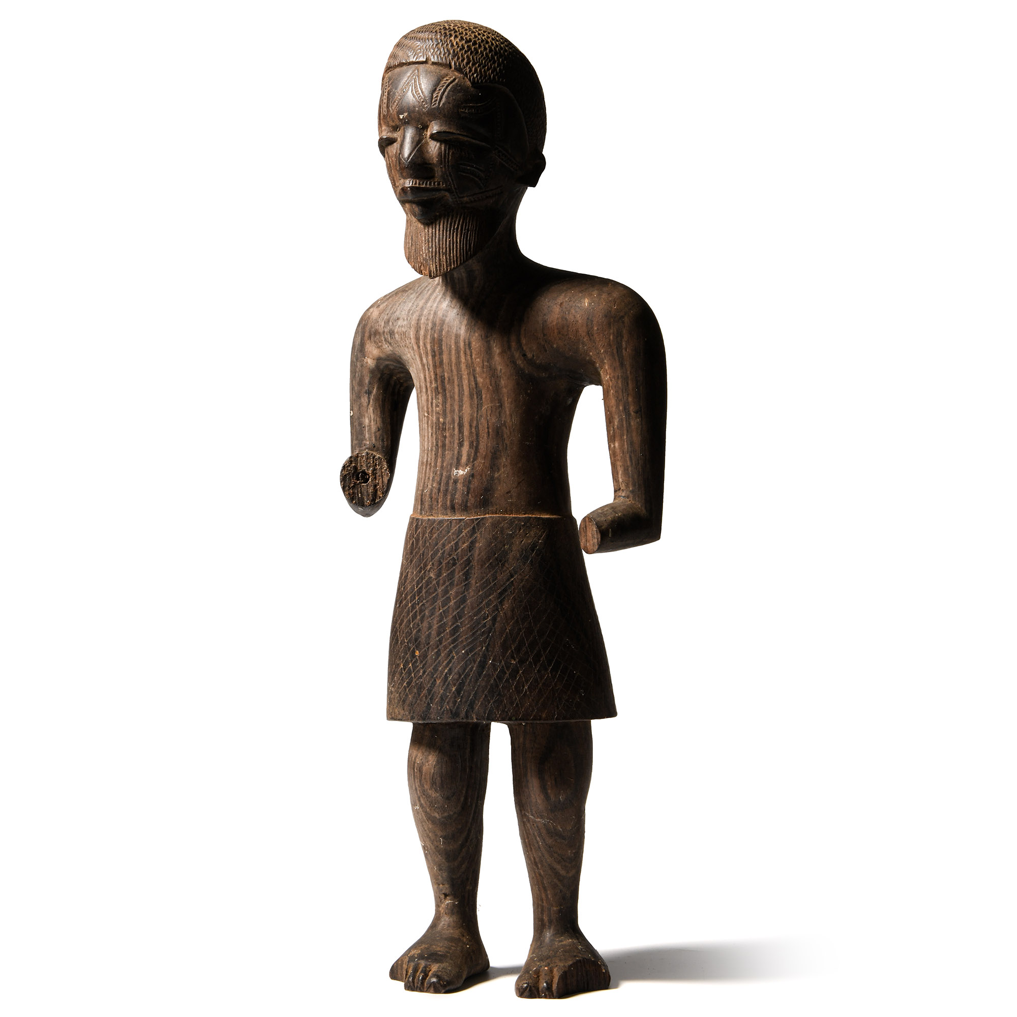African Wooden Statue of Tribal Elder