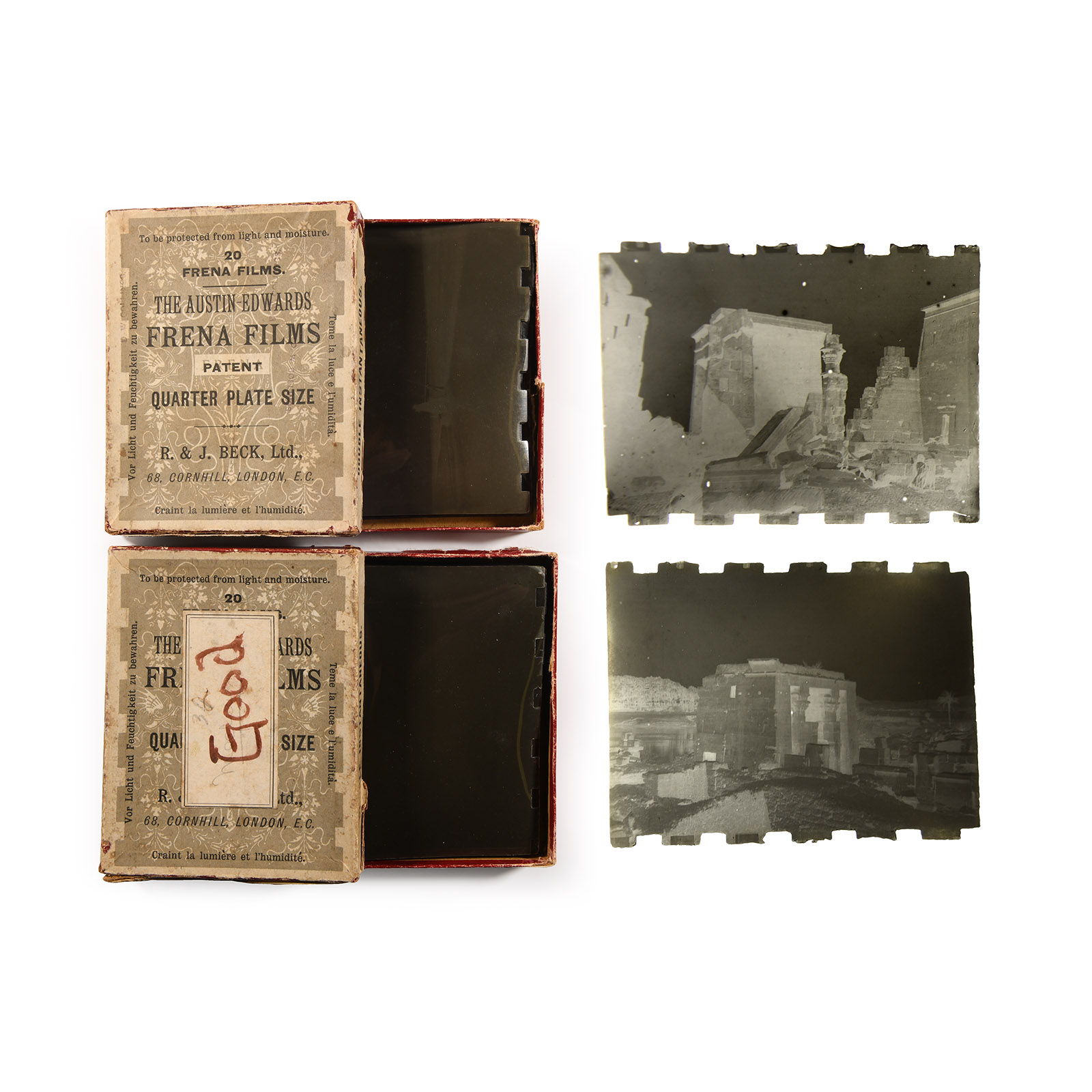 Historic Collection of Thirty-Six Original Slide Images of Egypt Including Archaeological Sites