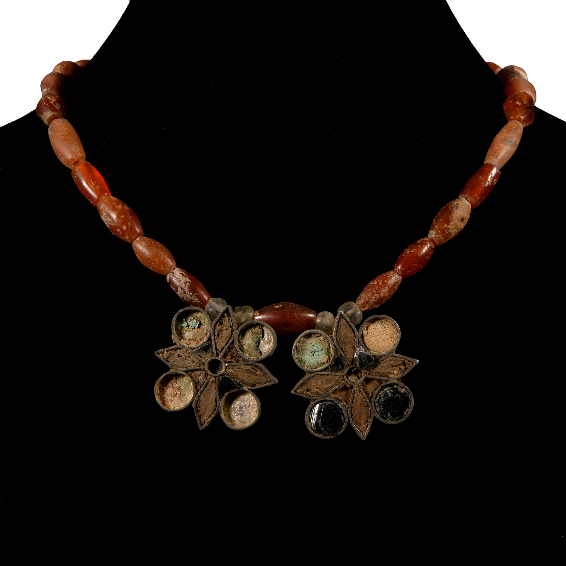Elamite Silver Flower Pendant