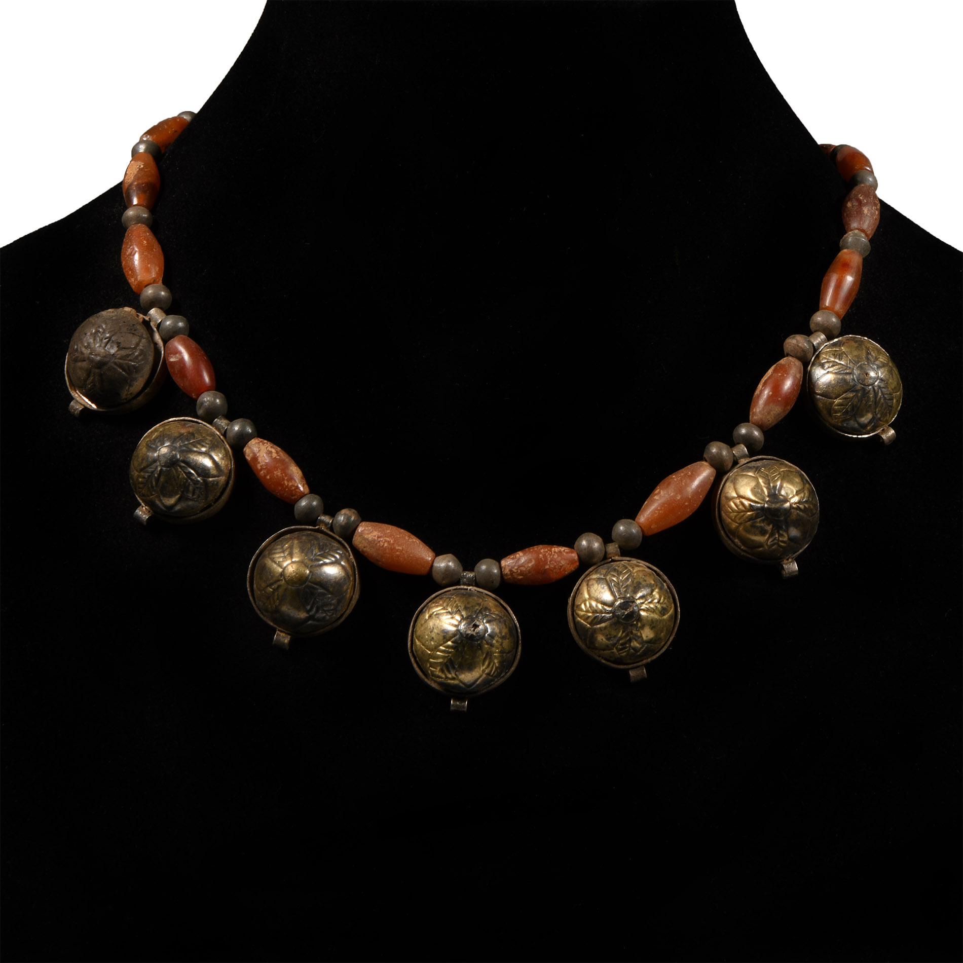 Elamite Necklace with Gilt Silver Pendants